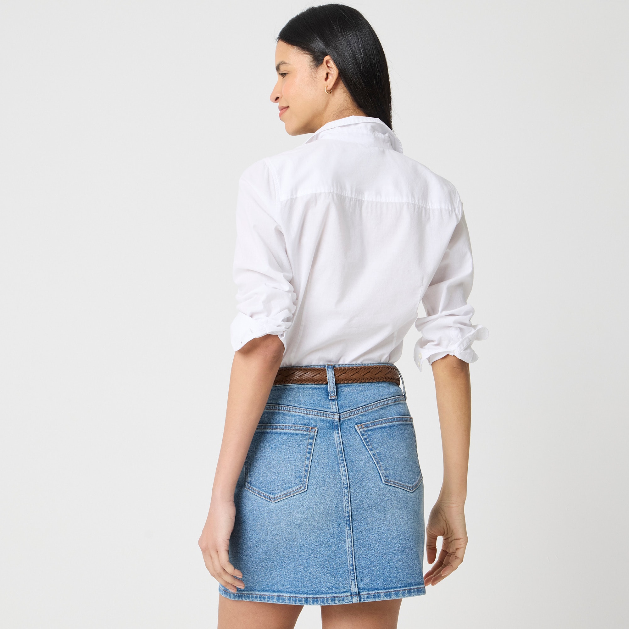 Denim mini skirt