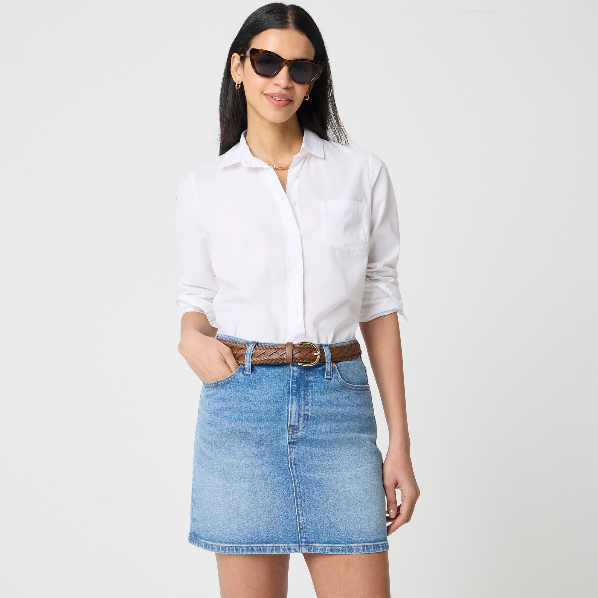 womens Denim mini skirt