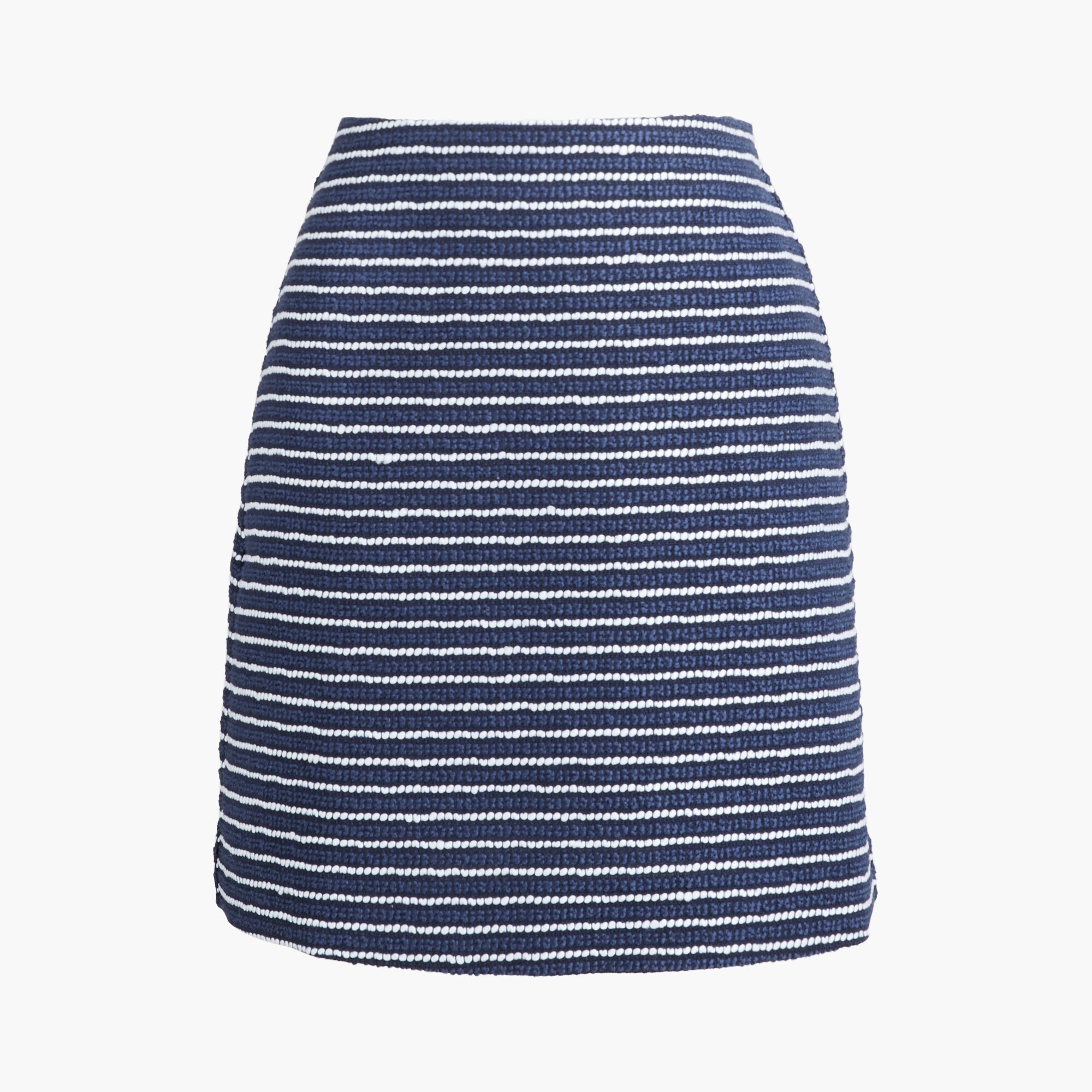 striped tweed a-line mini skirt for women