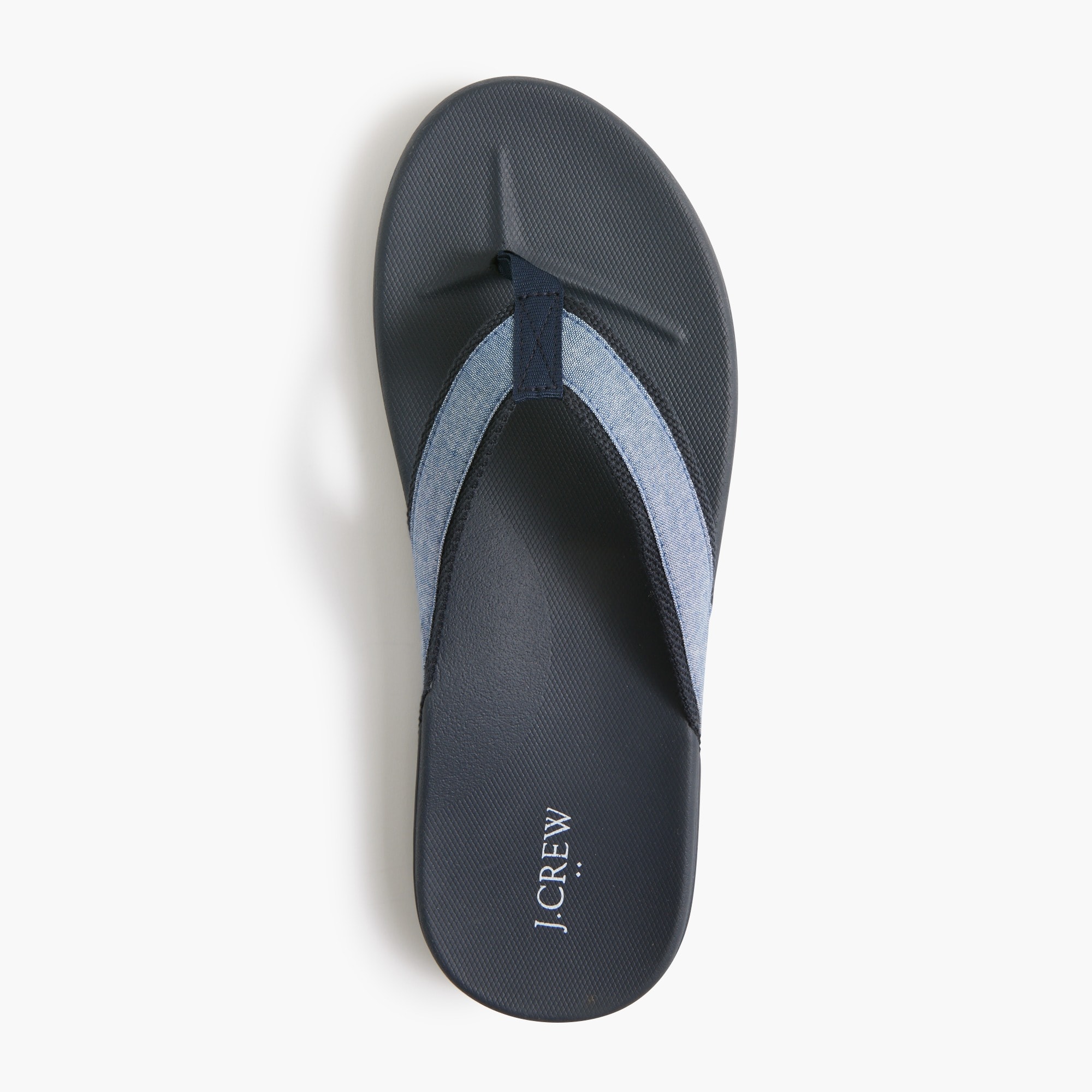 J. Crew Factory Mens Double-layer flip-flops in Tan/Navy AX941_MG8059?hei=1700&crop=0,0  main image 2