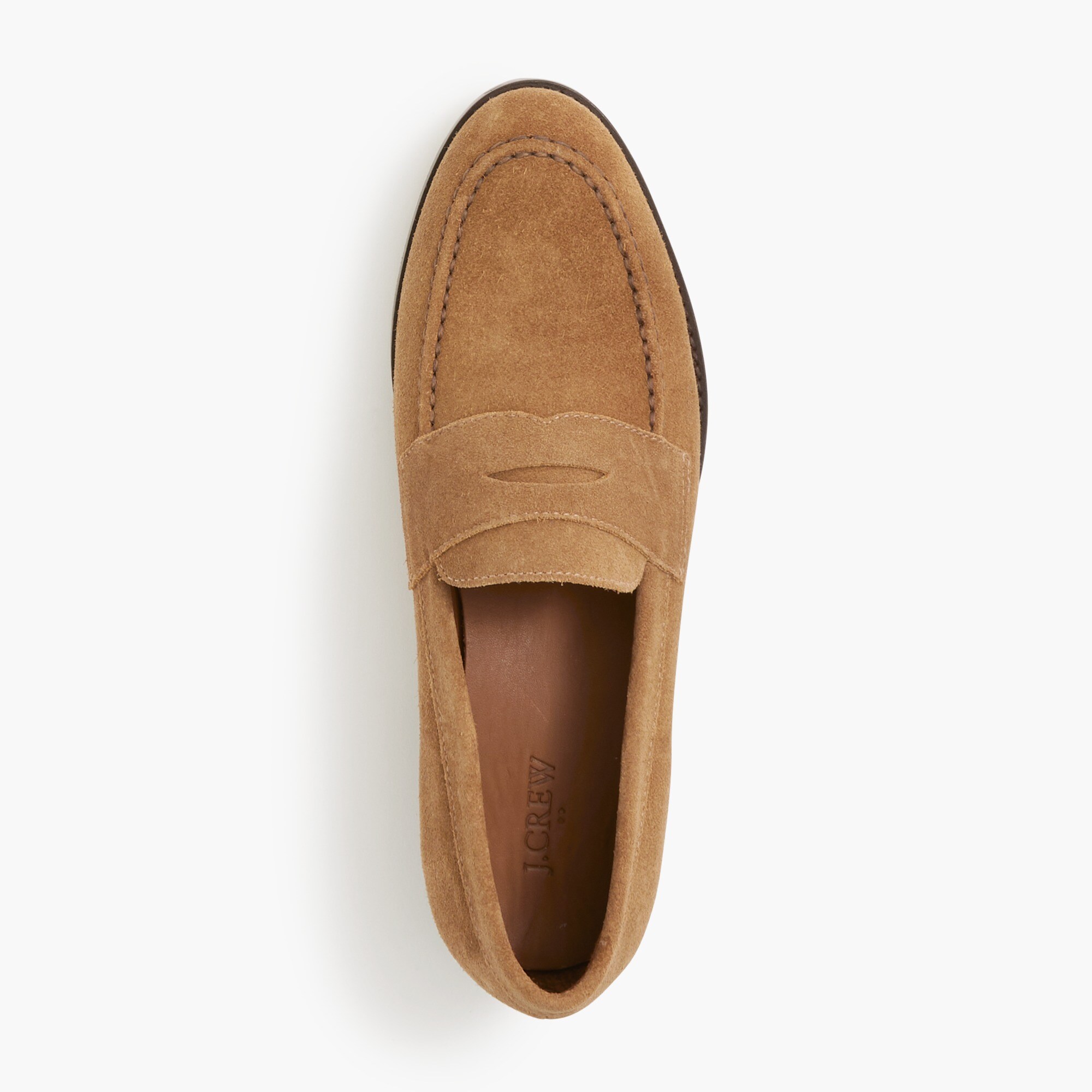Suede dress loafers