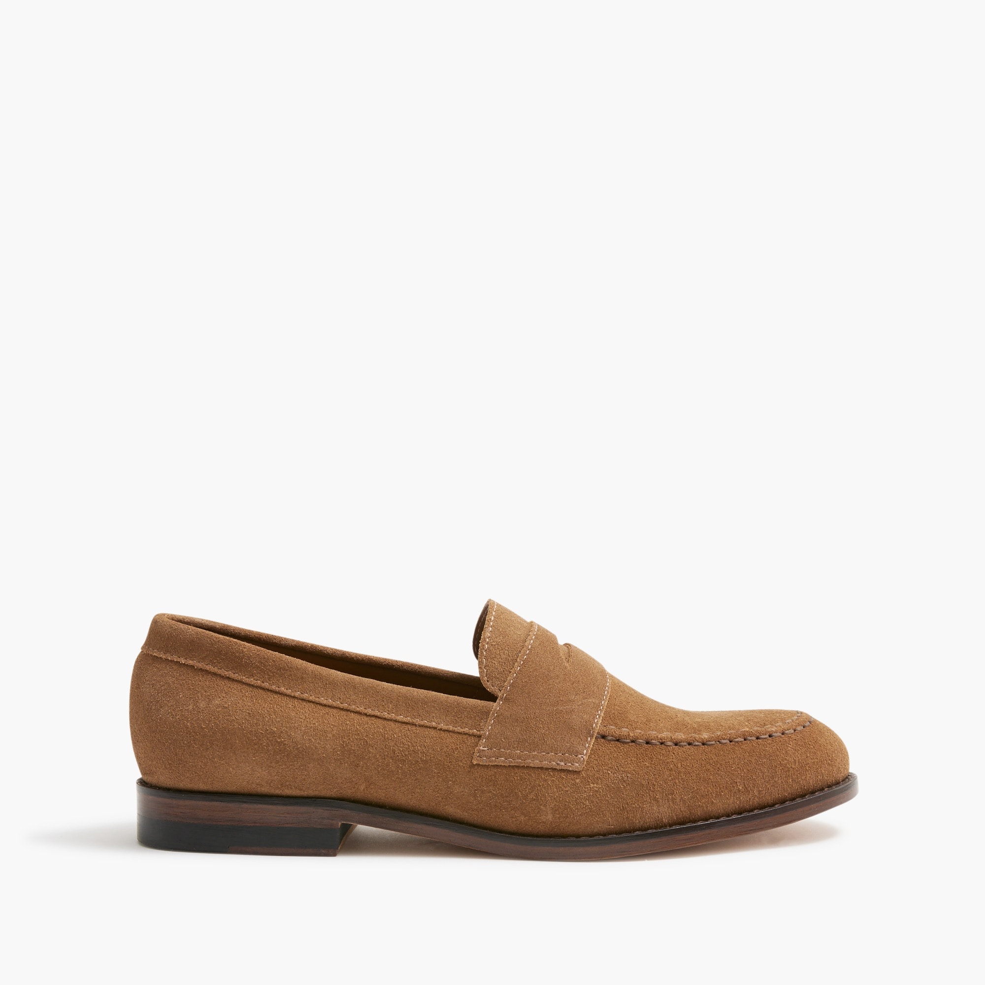 Suede dress loafers