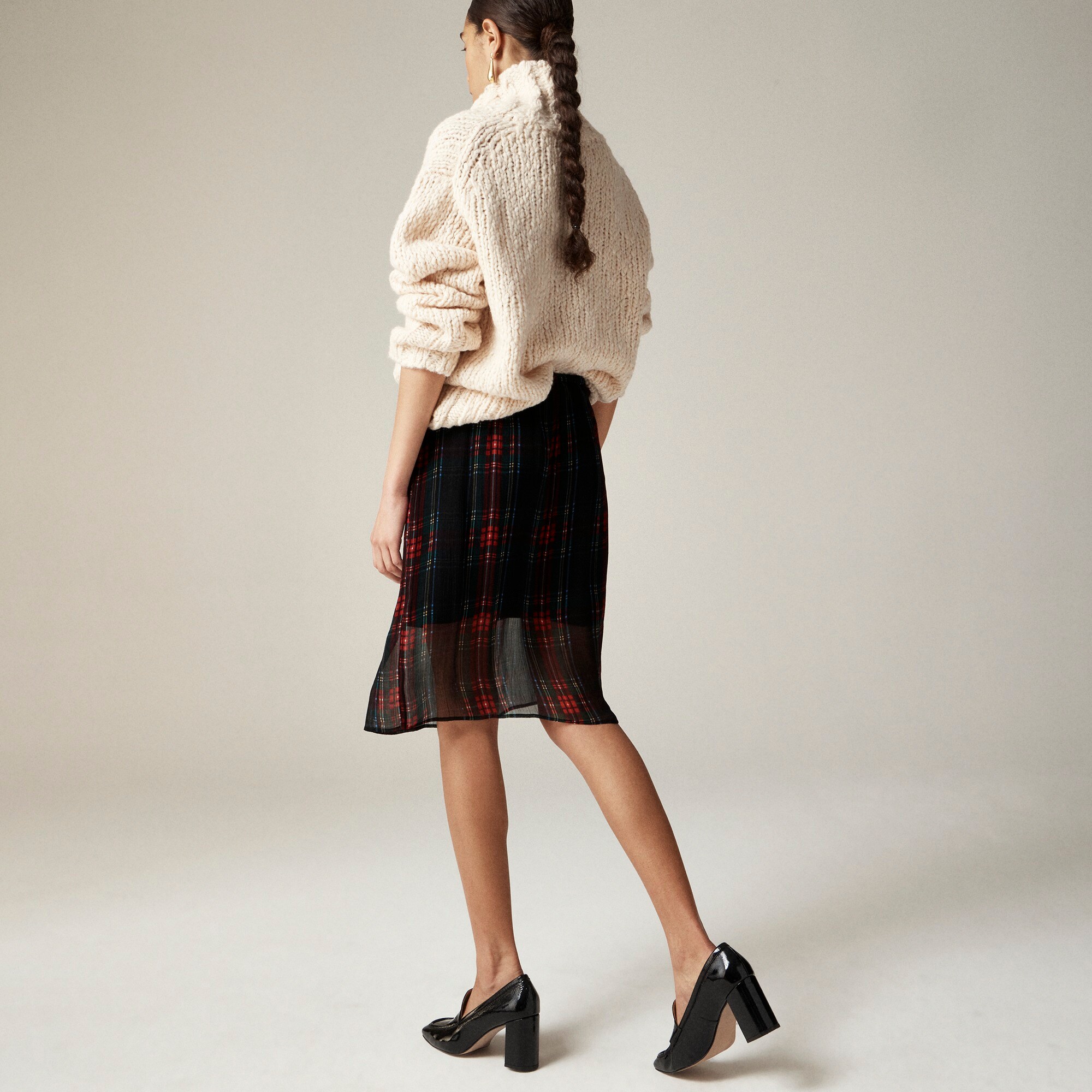 ワンピース JIL SANDER Women Mid Skirts J02CT0473 J20041201 BROWN Layered midi skirt | Jil Sander | OTTODISANPIETRO