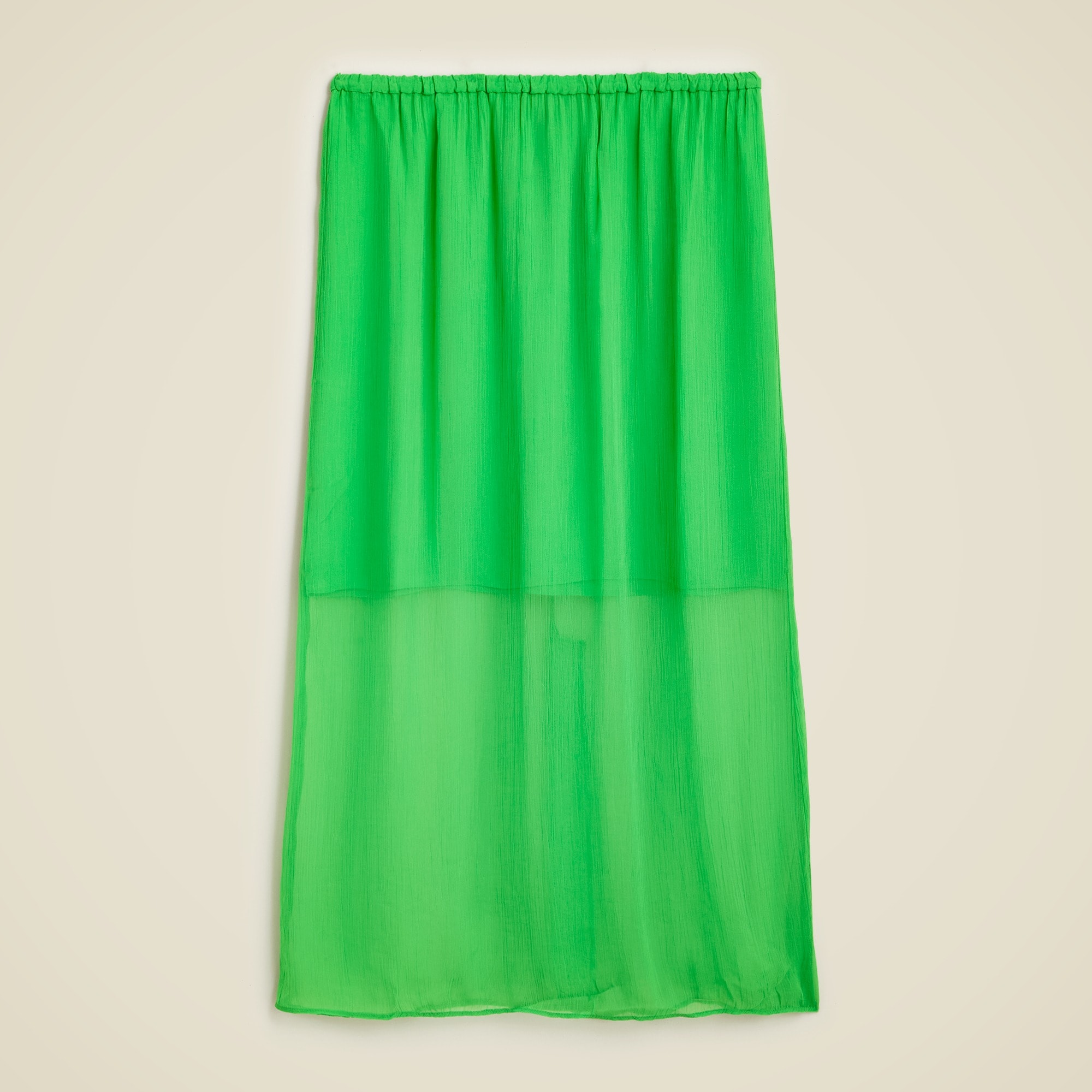  Gwyneth layered slip skirt in crinkle chiffon