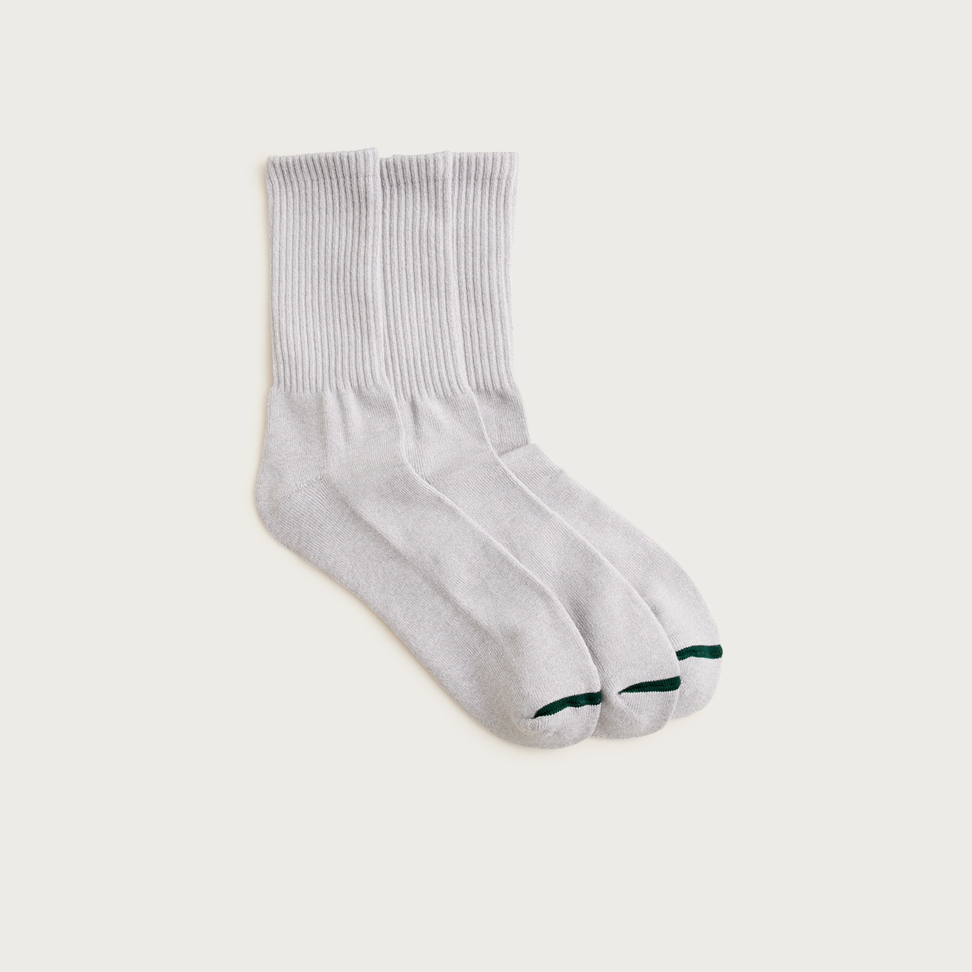  Athletic crew socks with COOLMAX&reg; technology three-pack