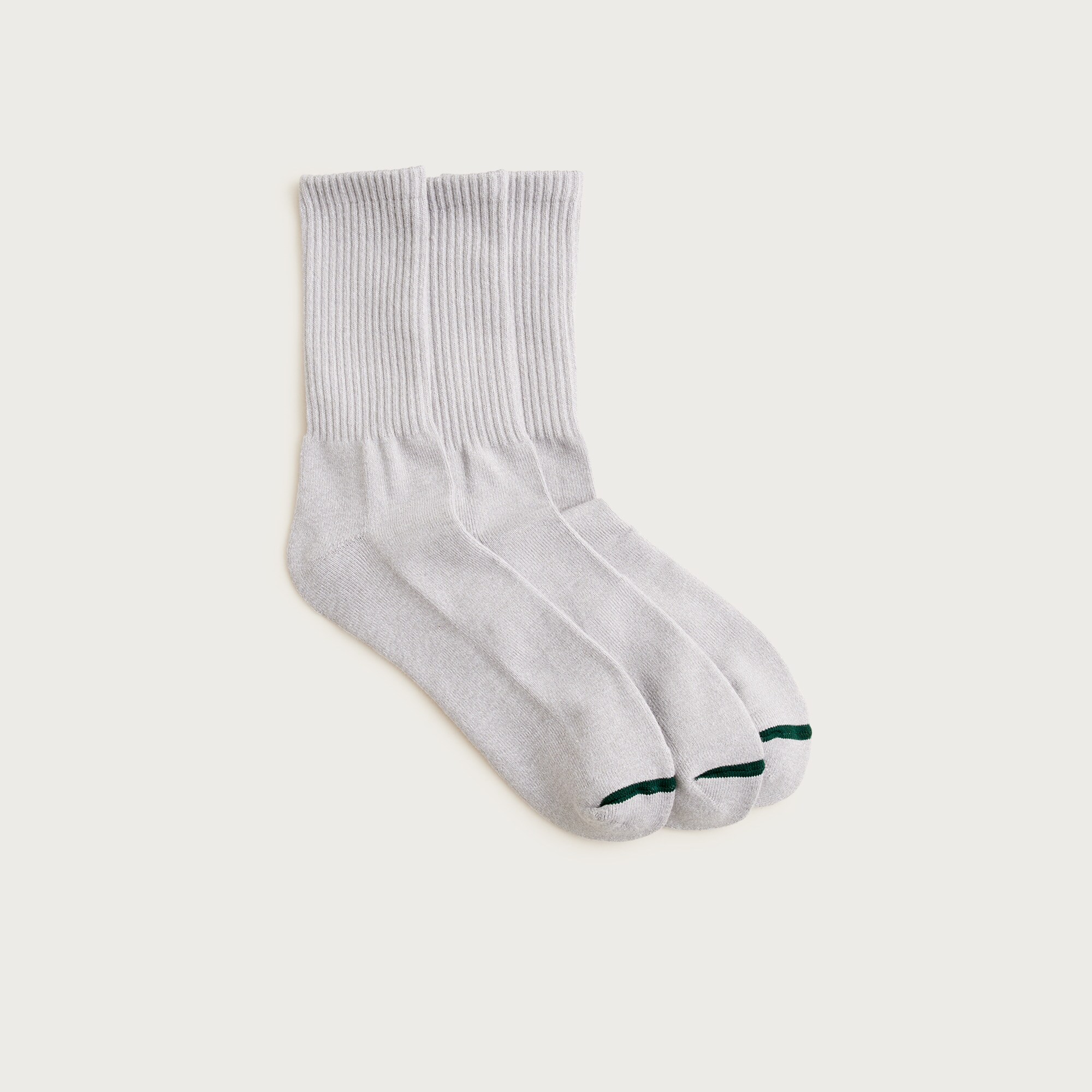 Athletic crew socks with COOLMAX® technology three-pack