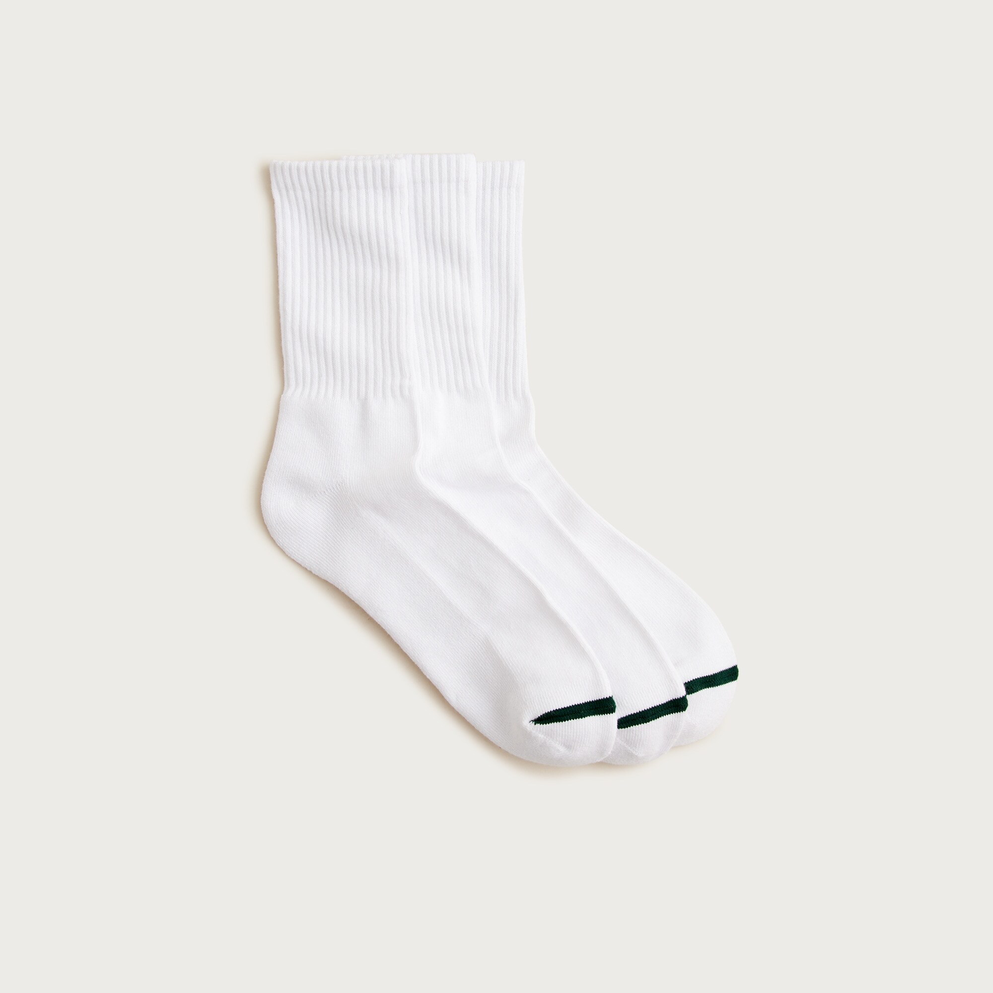 Athletic crew socks with COOLMAX® technology three-pack