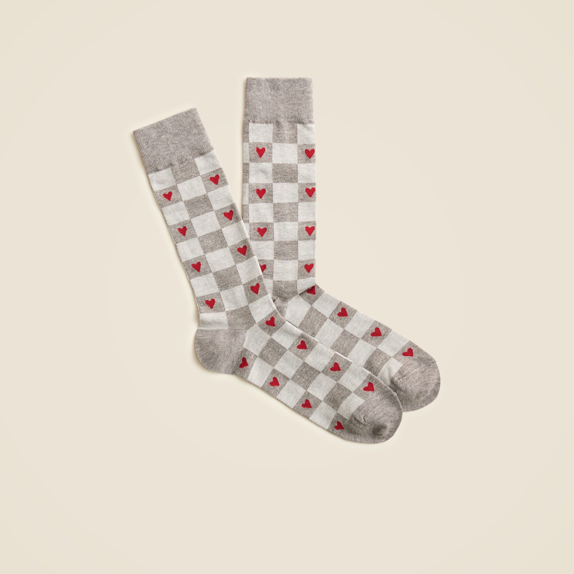 mens Checkered hearts socks