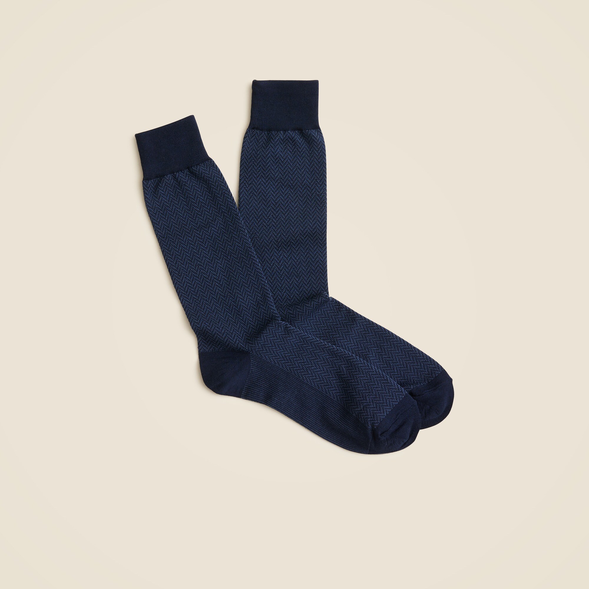 mens Dress socks in herringbone
