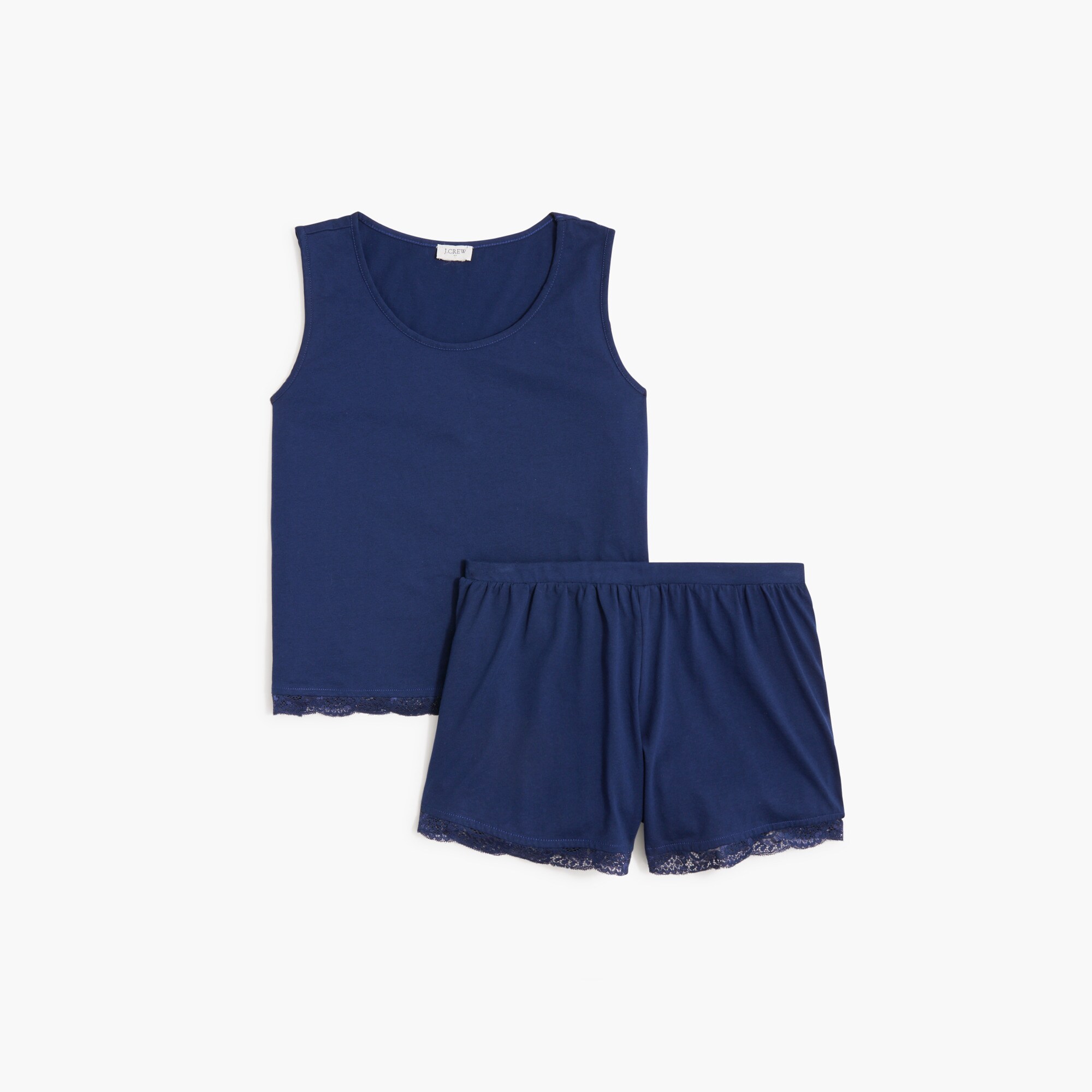 Lace-trim pajama set