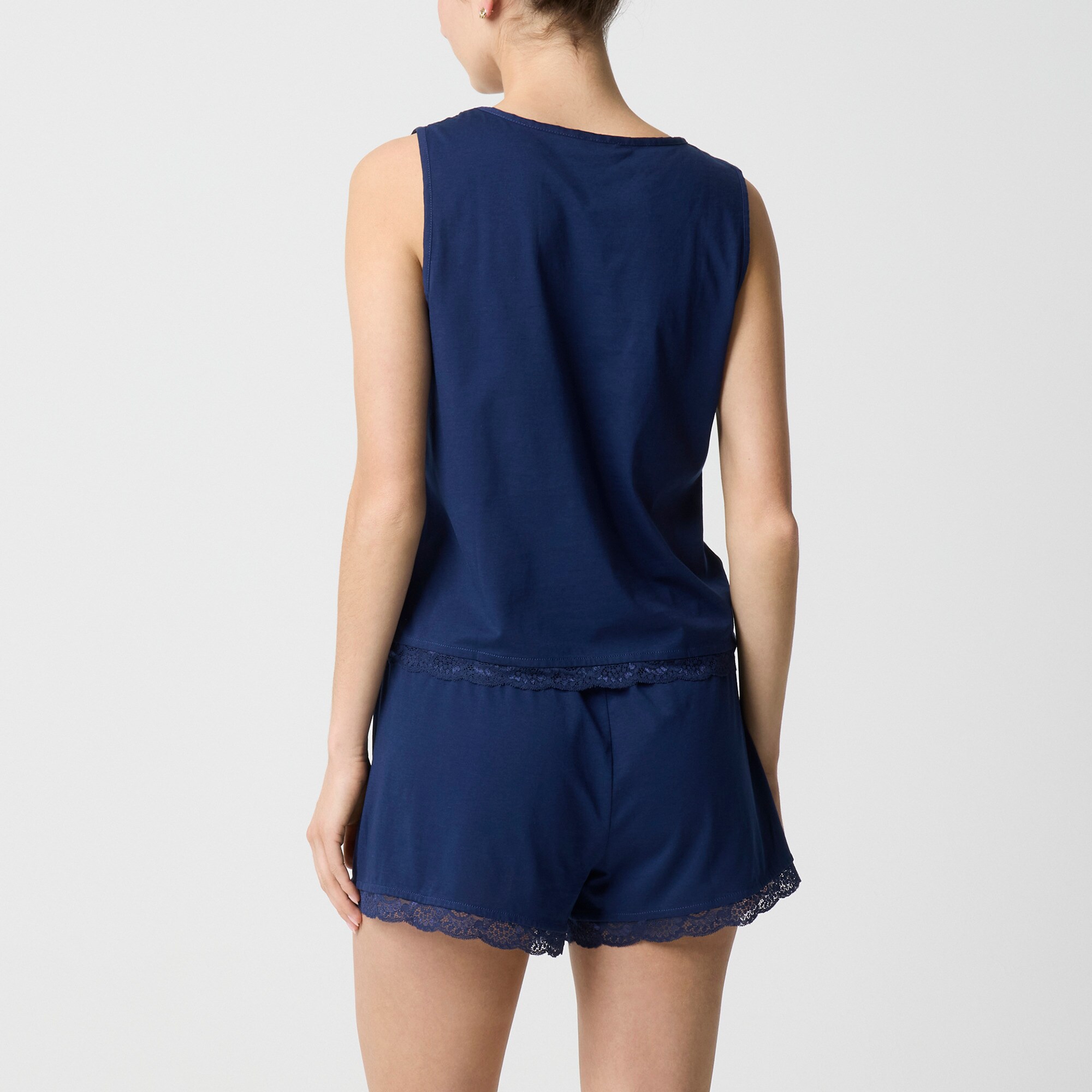 Lace-trim pajama set