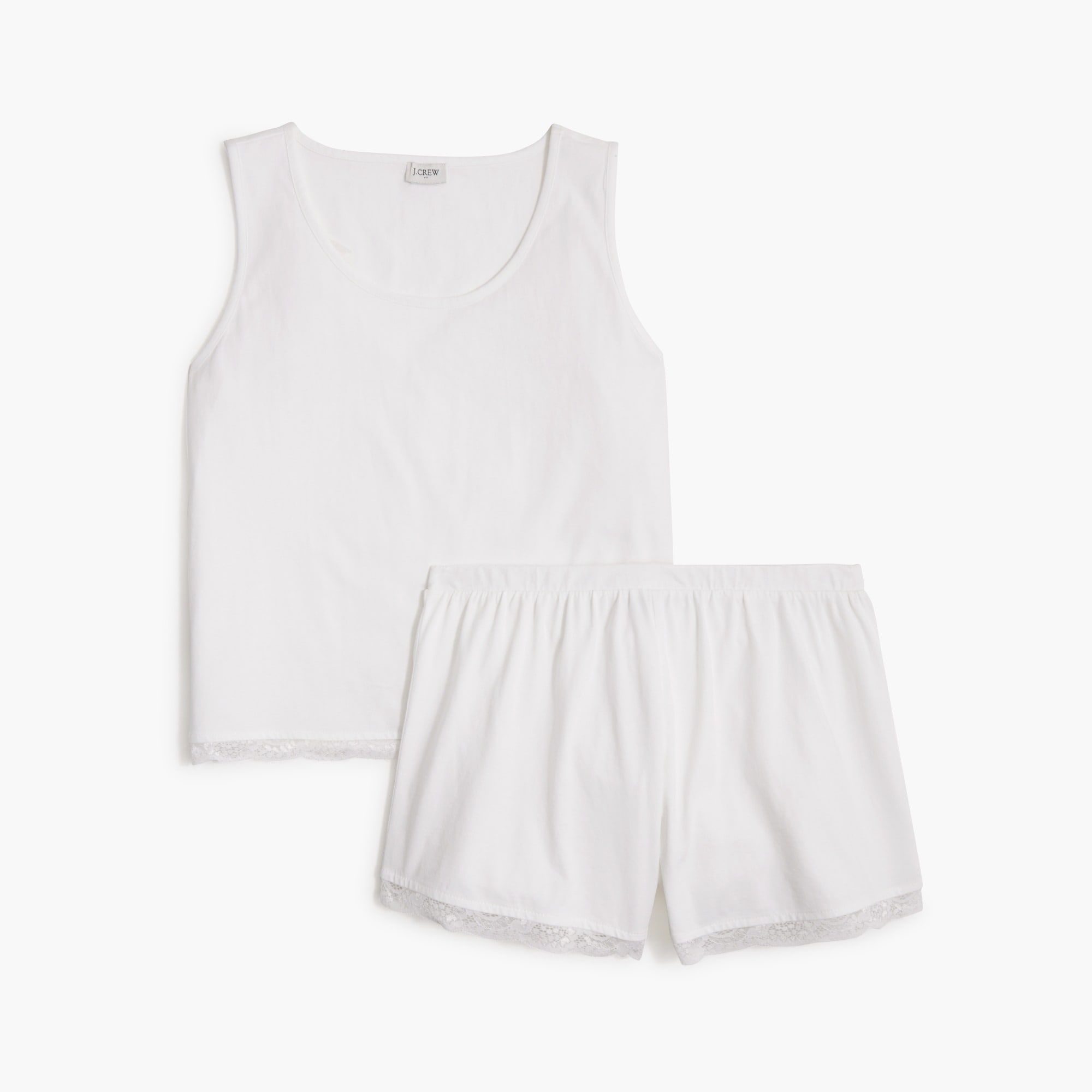 womens Knit lace pajama set