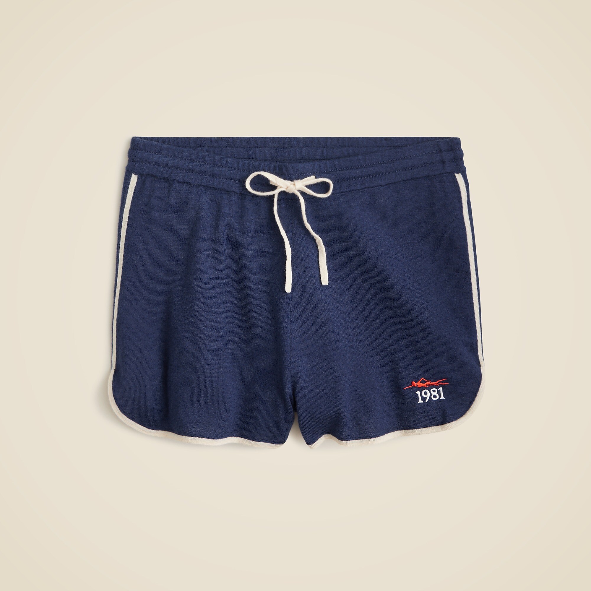 Limited-edition USA Swimming X J.Crew cashmere contrast-trim short