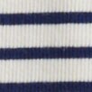 Striped ribbed crewneck tee IVORY ANTIQUE NAVY