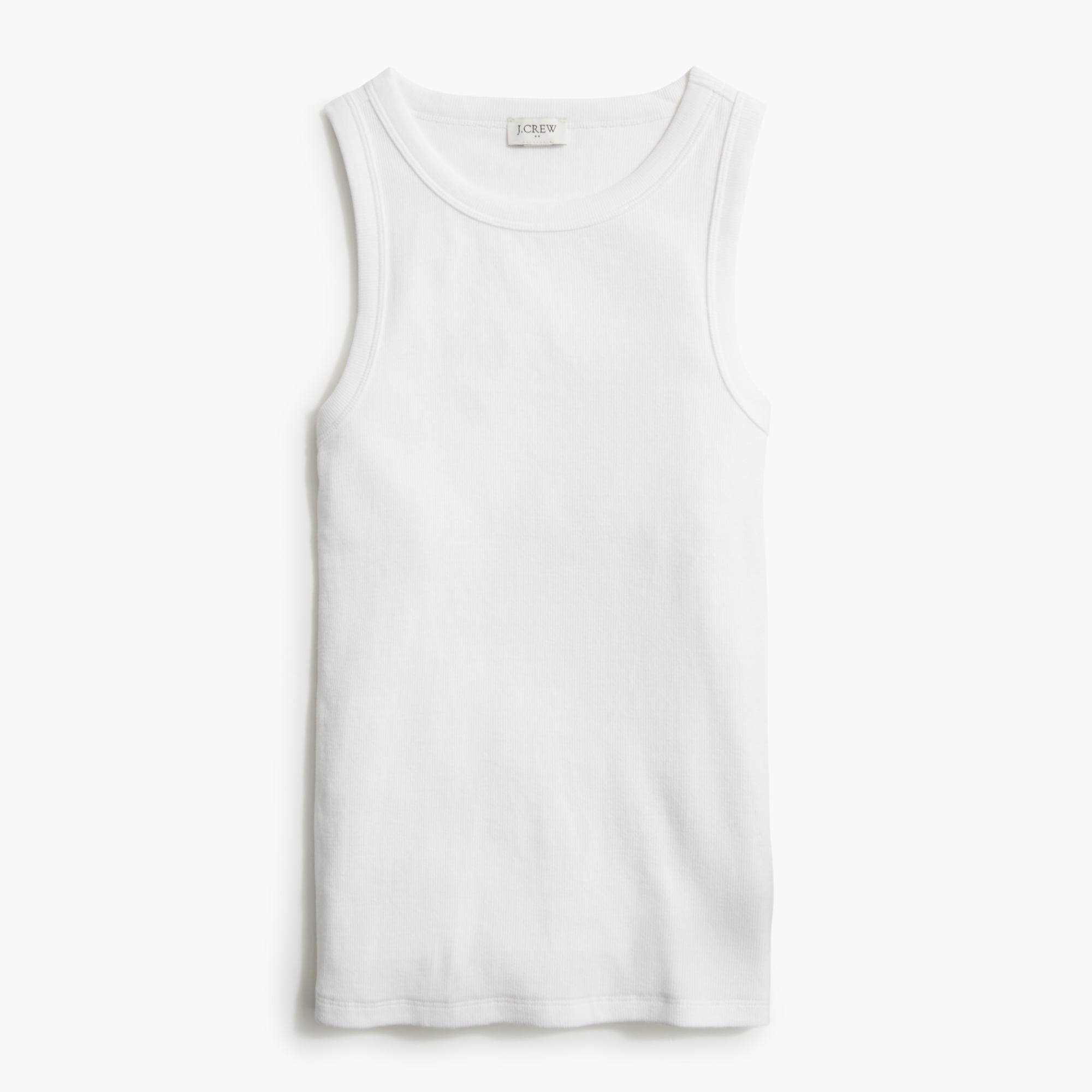 womens Ribbed high-neck tank top
