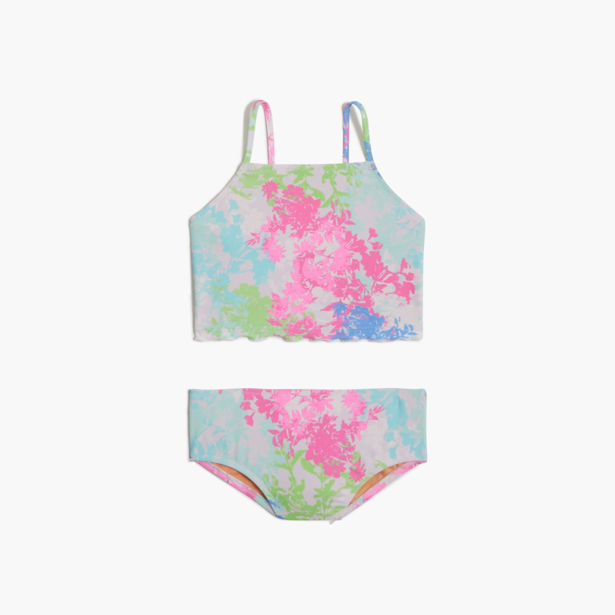 girls' floral tankini set for girls