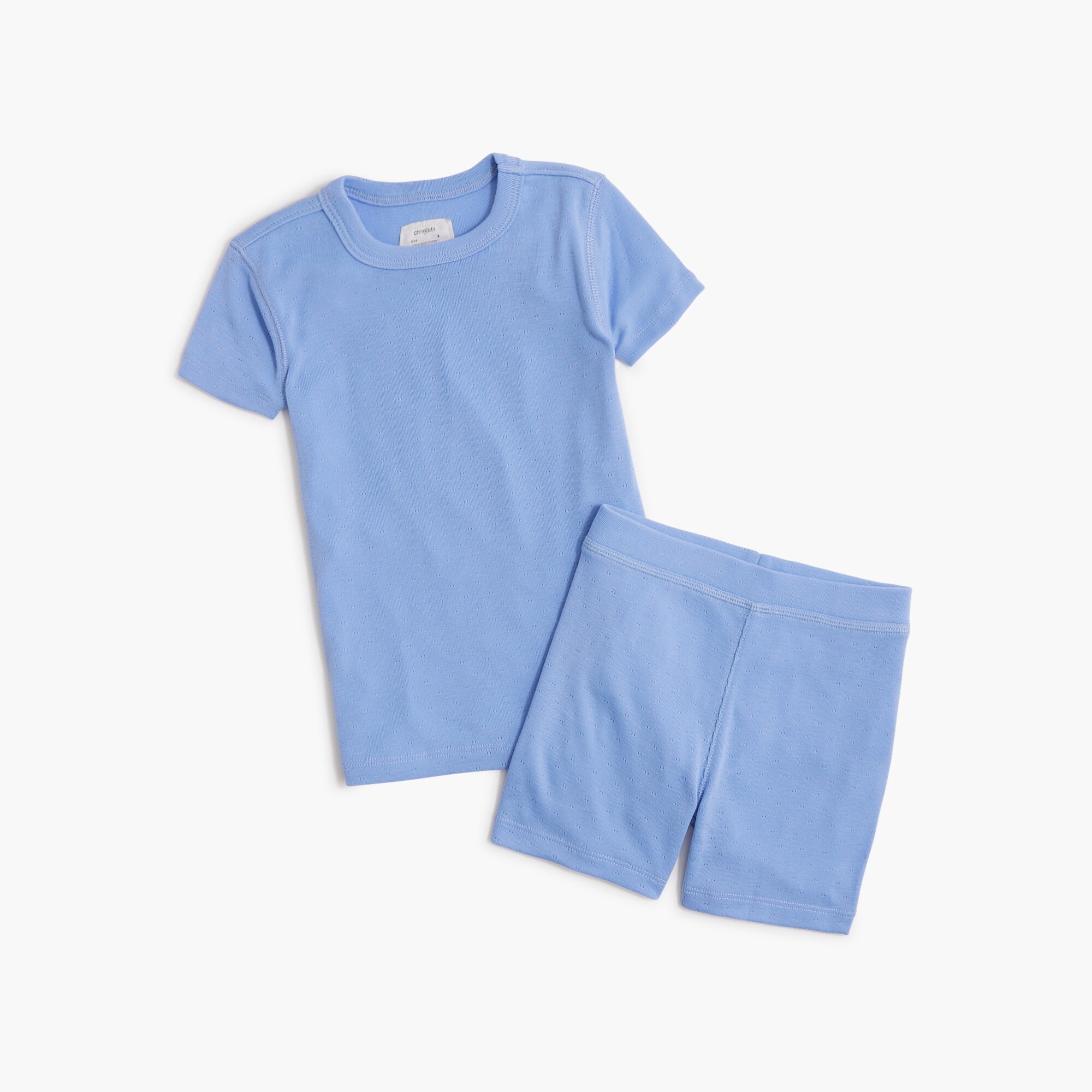 girls Girls' short-sleeve pointelle pajama set