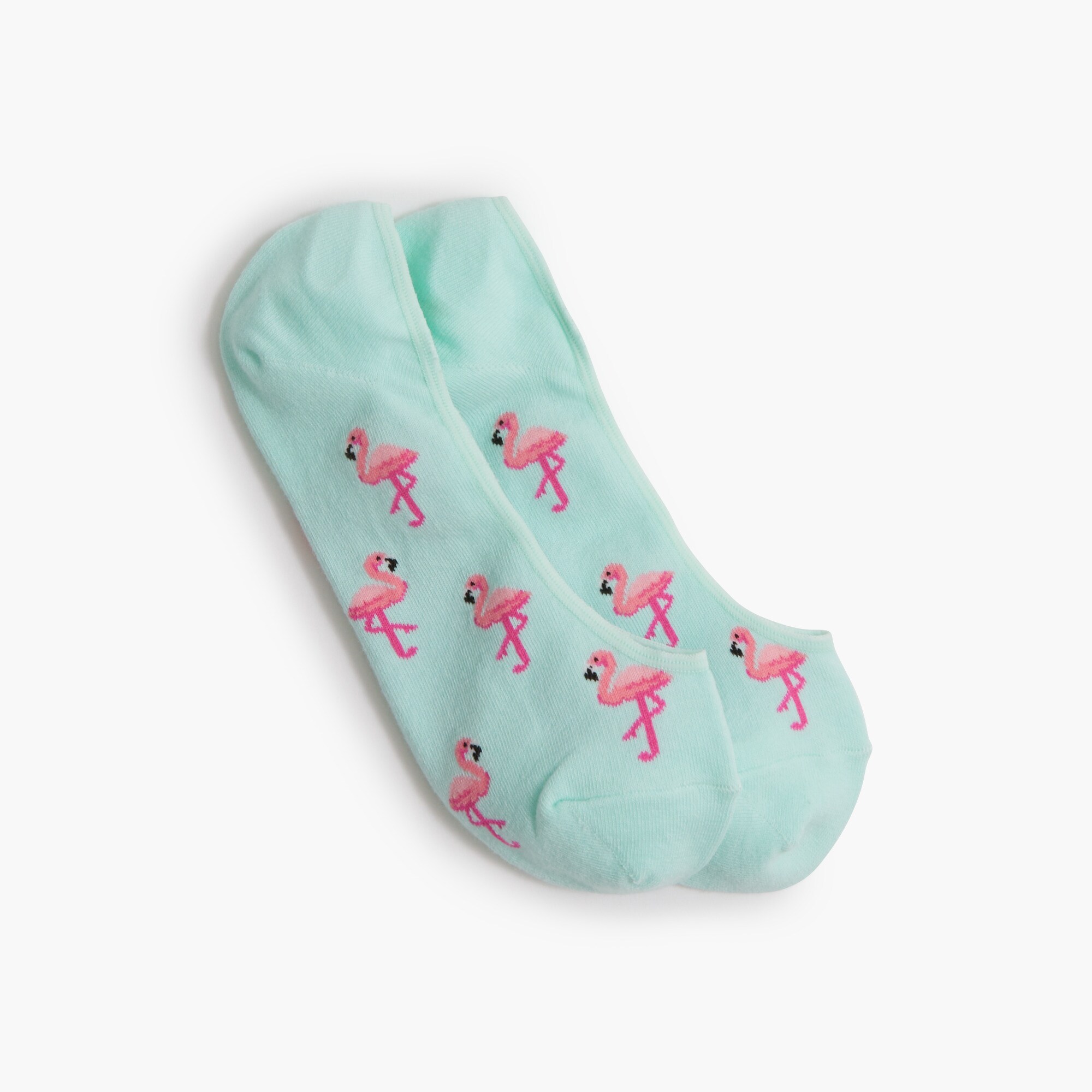 Flamingo no-show socks