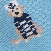 Nautical dog ankle socks MISTY SEA factory: nautical dog ankle socks for women