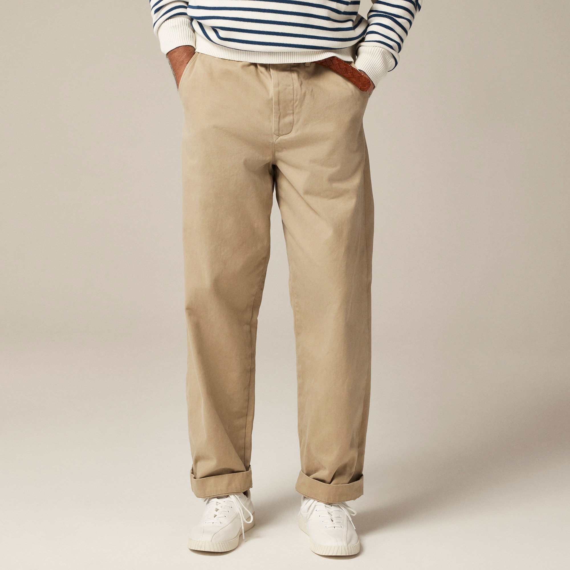 mens Wallace &amp; Barnes selvedge officer chino pant