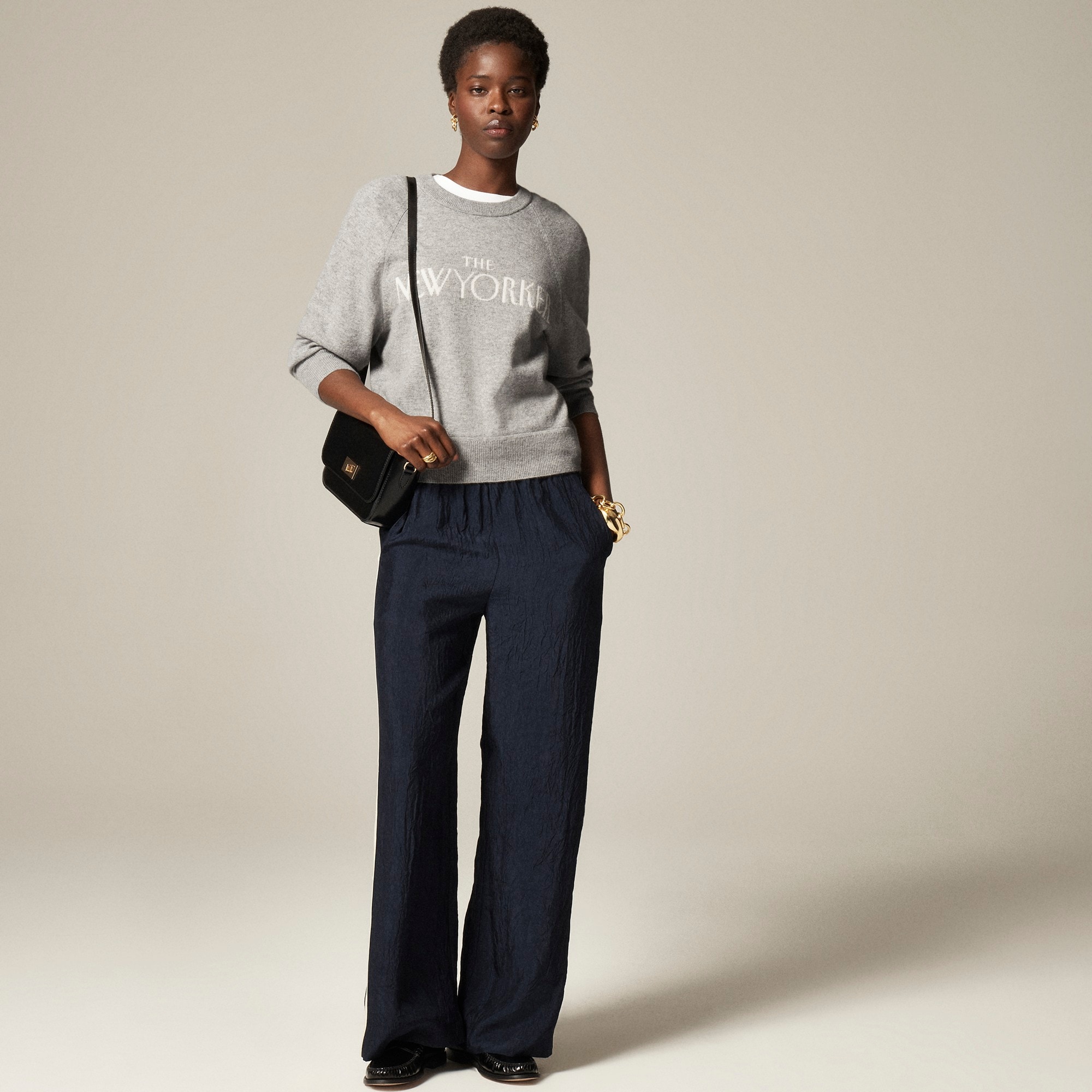 womens Limited-edition The New Yorker X J.Crew cashmere crewneck sweater