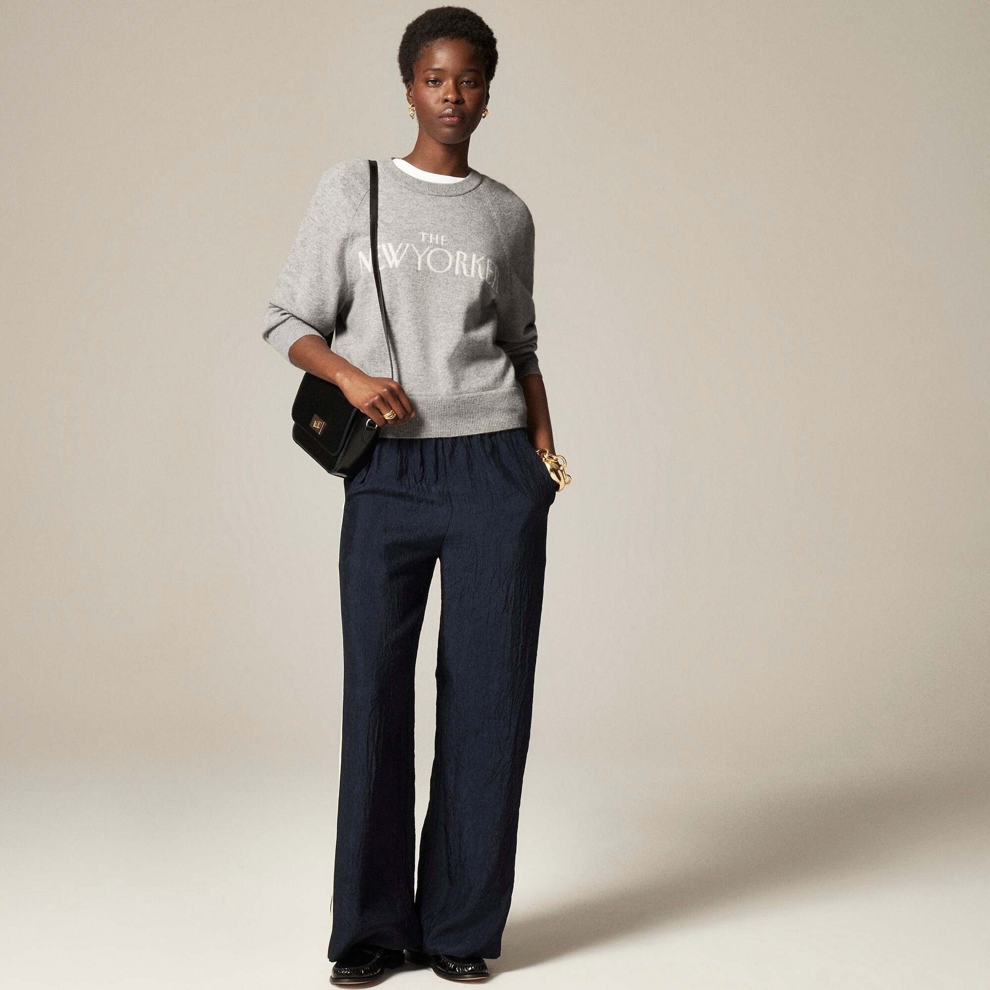 womens Limited-edition The New Yorker X J.Crew cashmere crewneck sweater