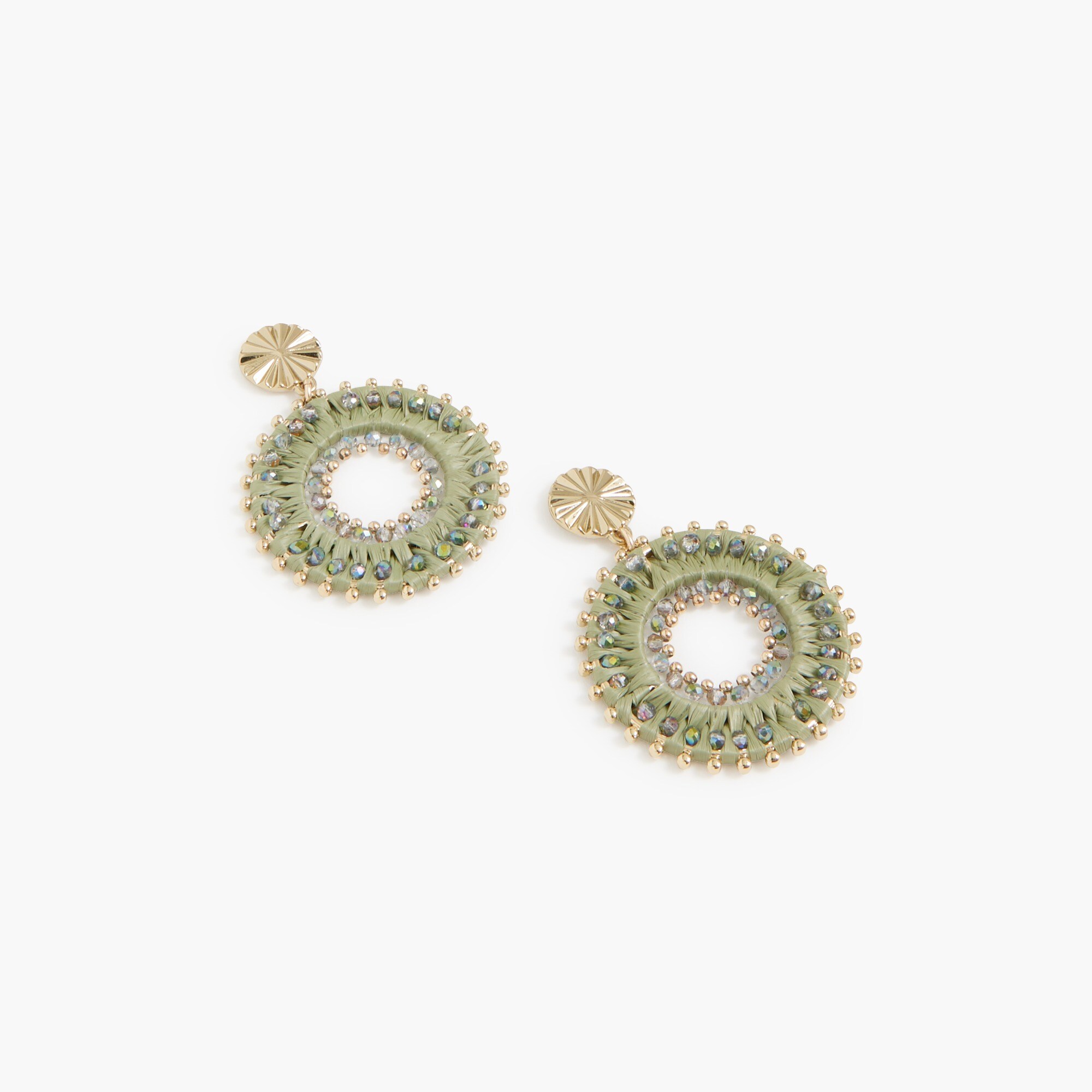  Beaded circle earrings