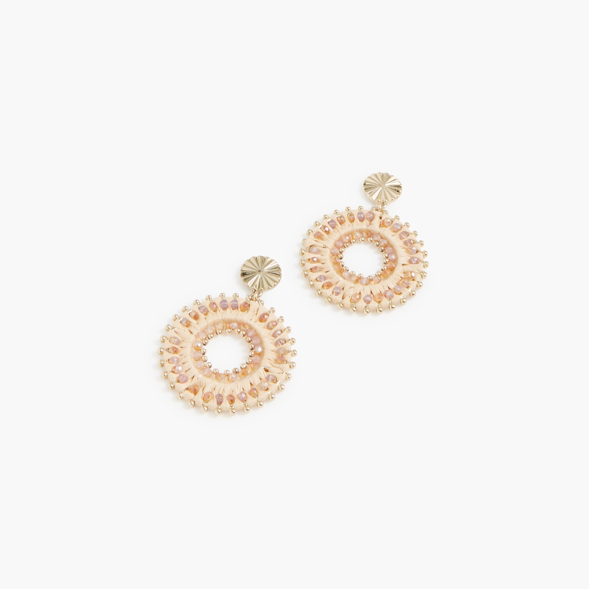 Beaded circle earrings