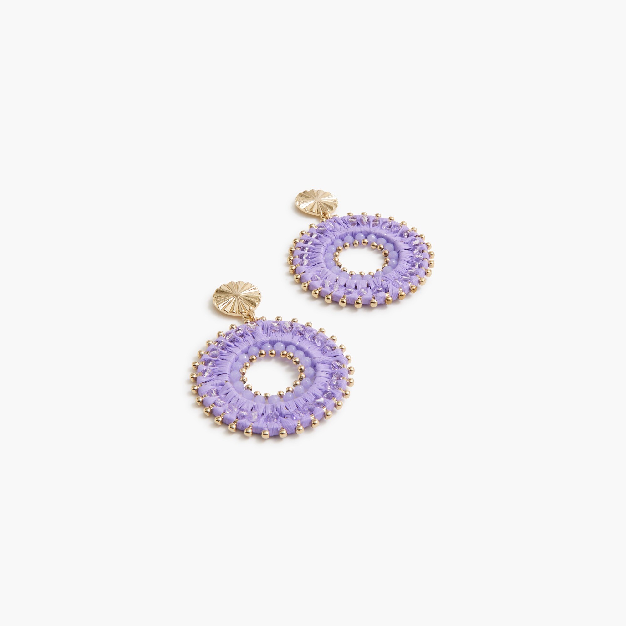 womens Beaded circle earrings