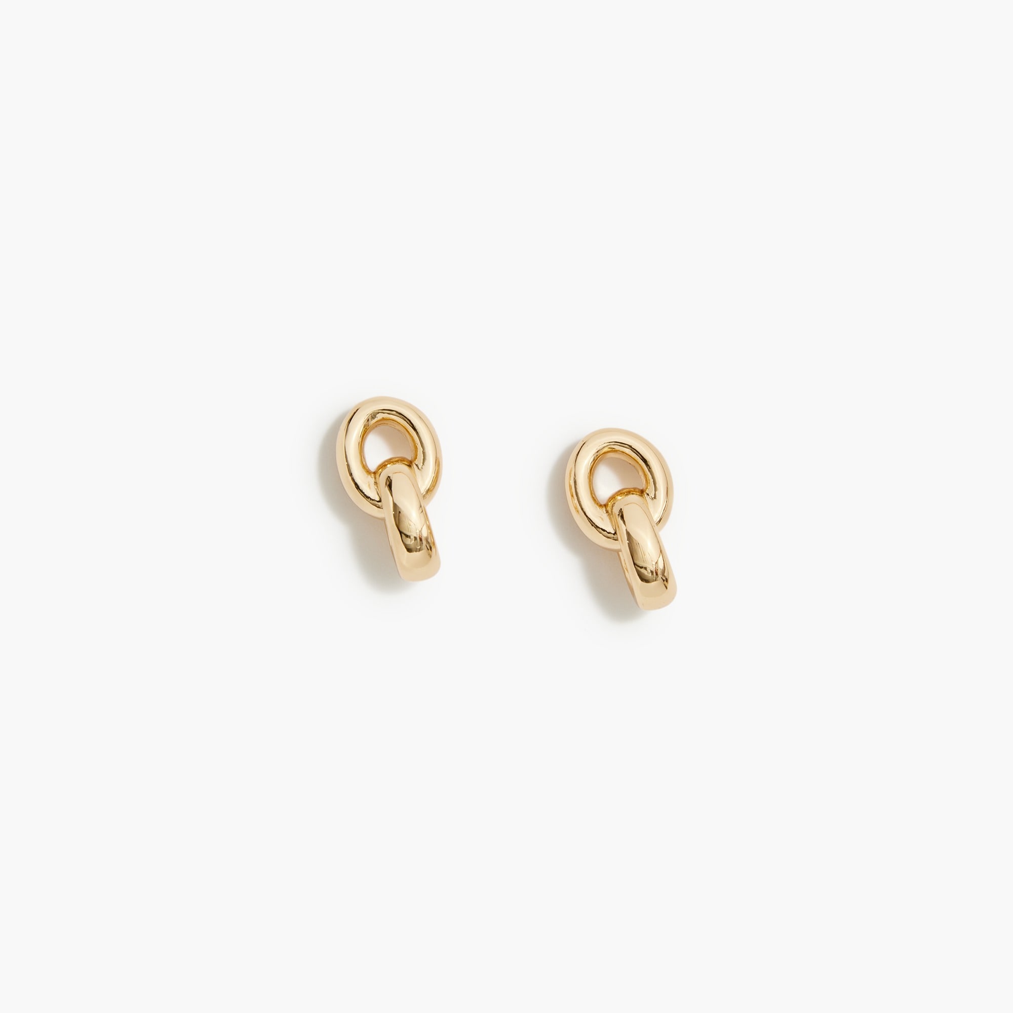 Chunky link statement earrings