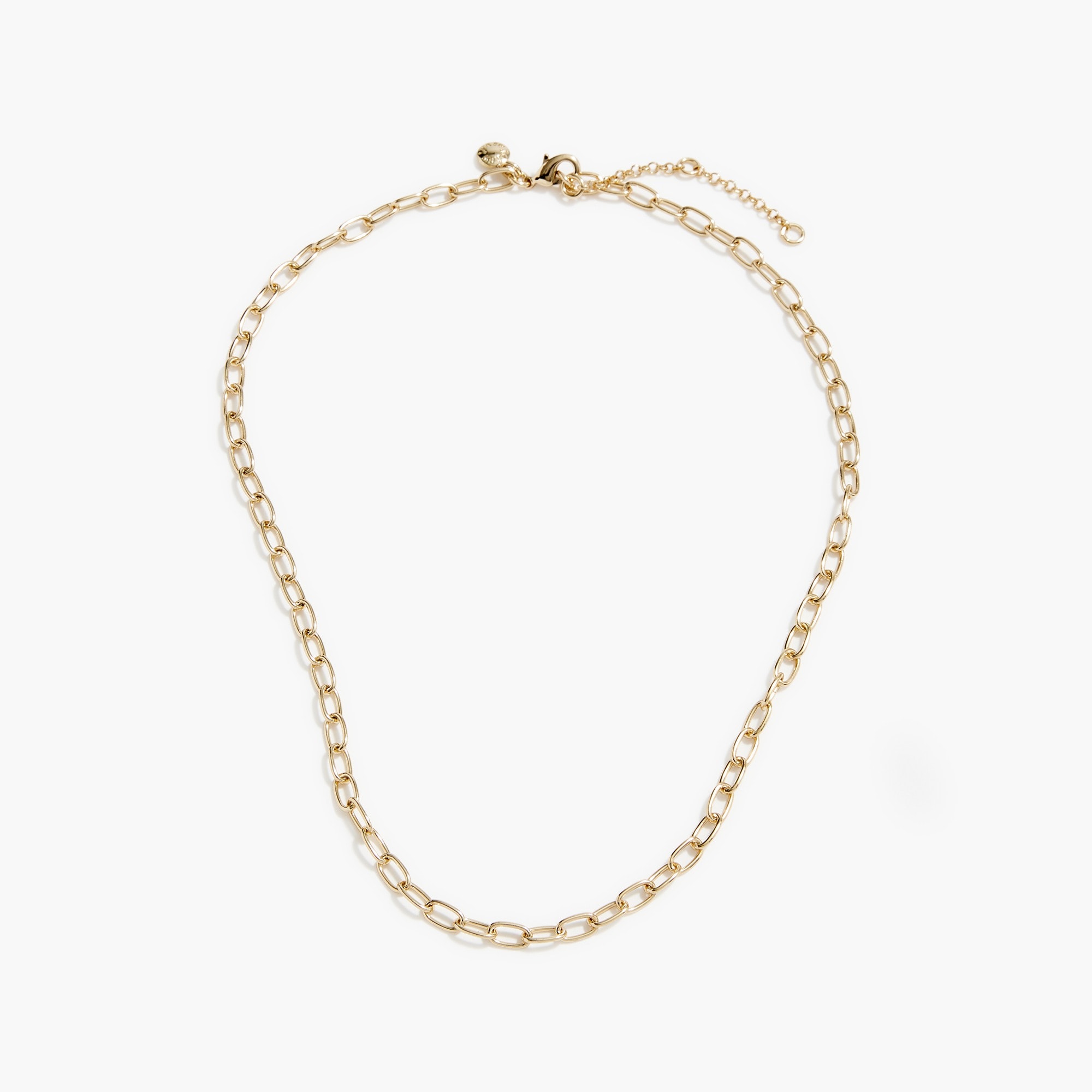womens Long paper-clip charm chain