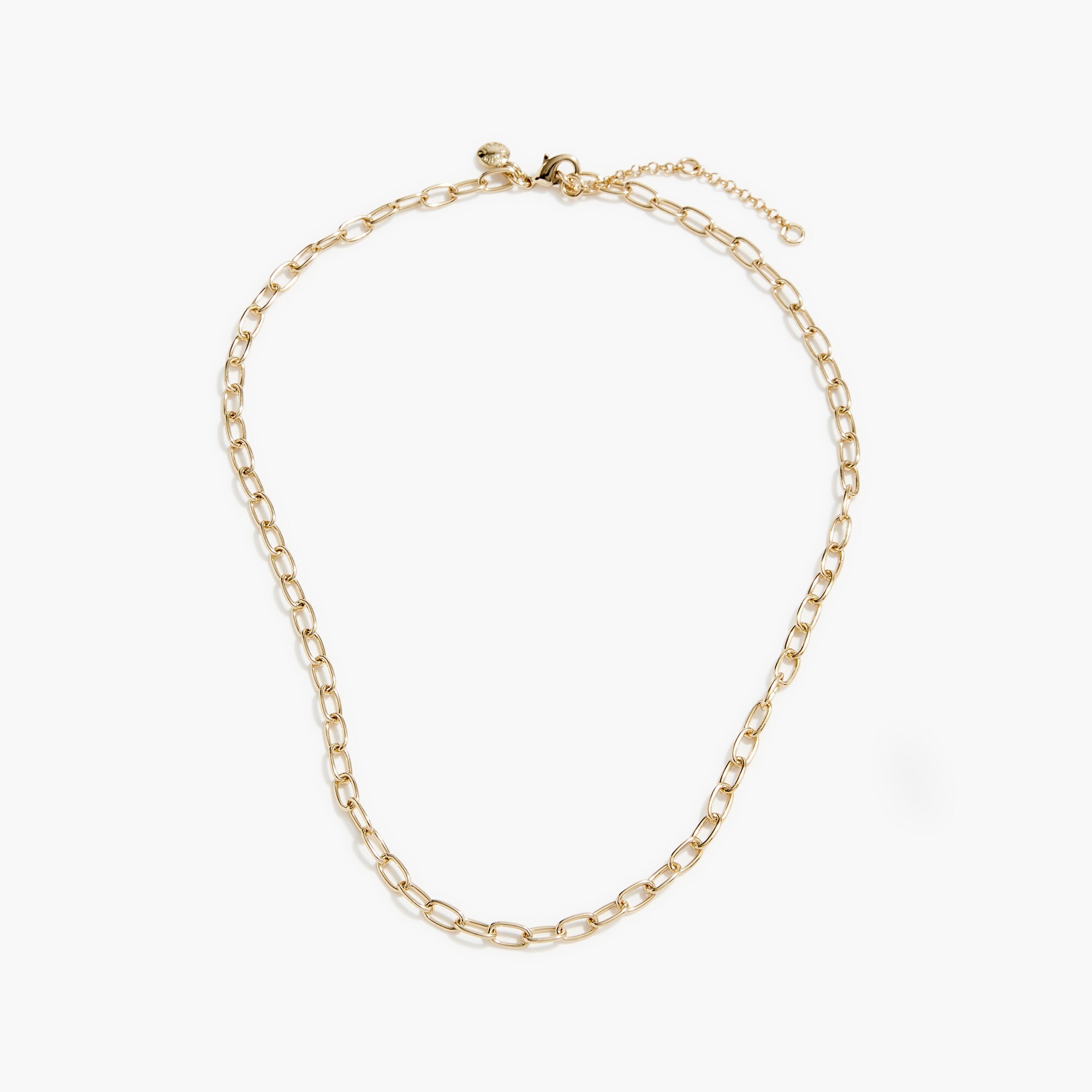Long paper-clip charm chain