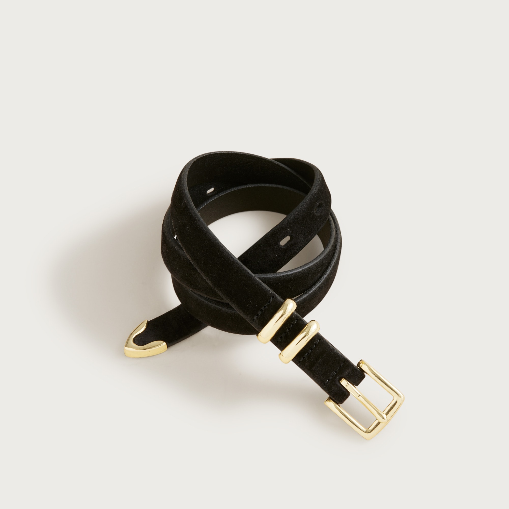  Thin suede belt