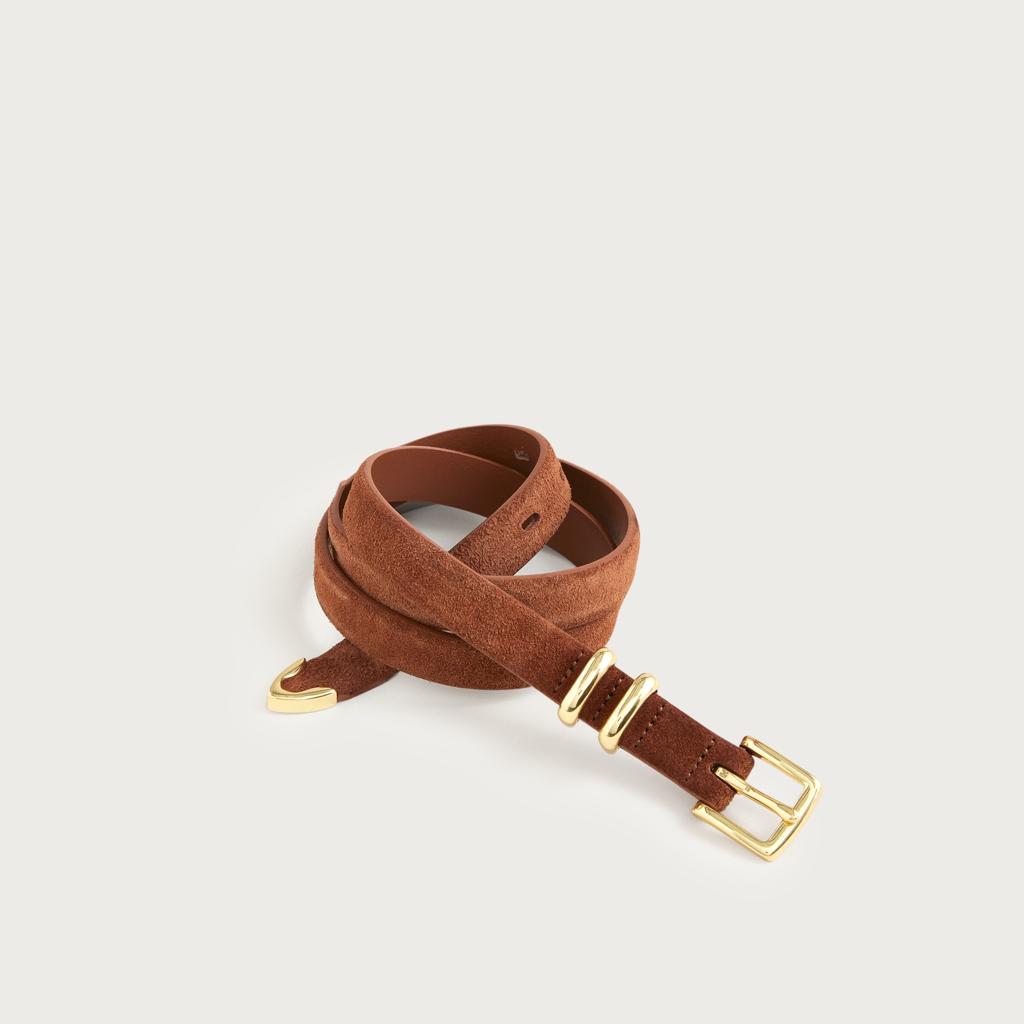 Thin suede belt