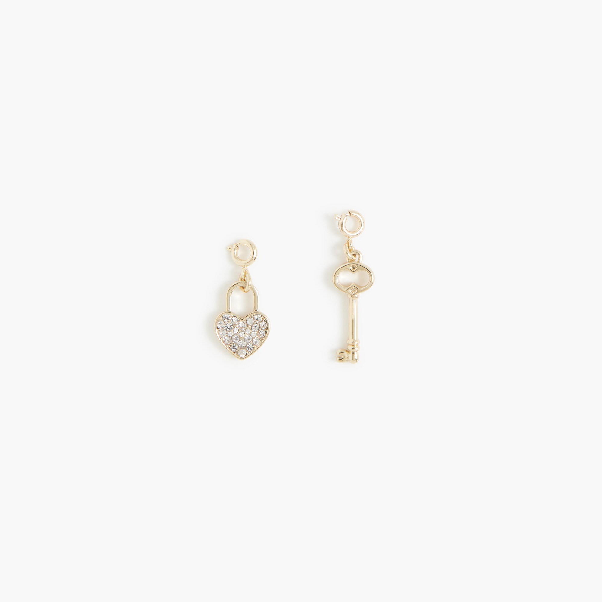 lock and key charms set-of-two for women