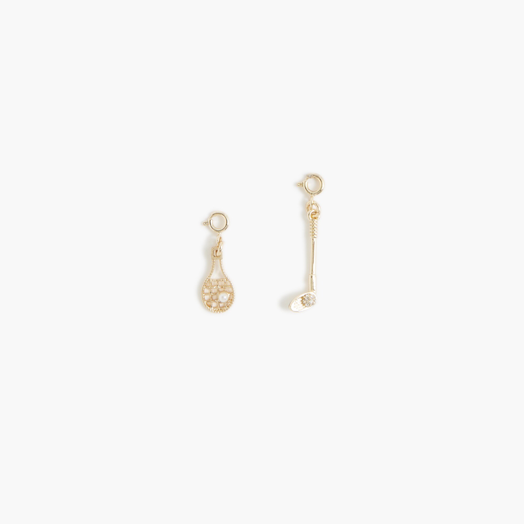 womens Tennis and golf charms set-of-two