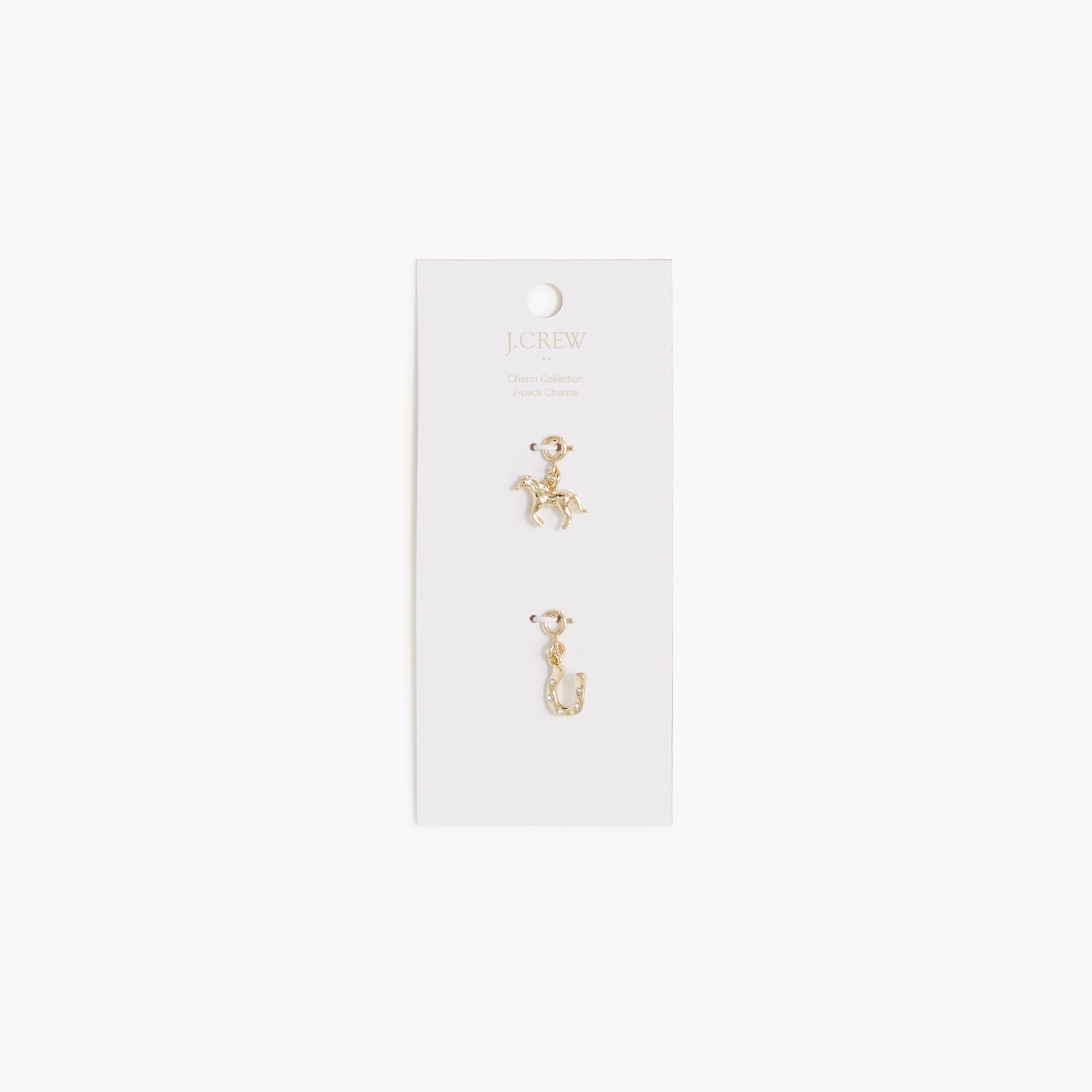 Horse and horseshoe charms set-of-two