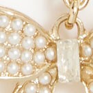 Pearl pav&eacute; bow earrings PEARL factory: pearl pav&eacute; bow earrings for women