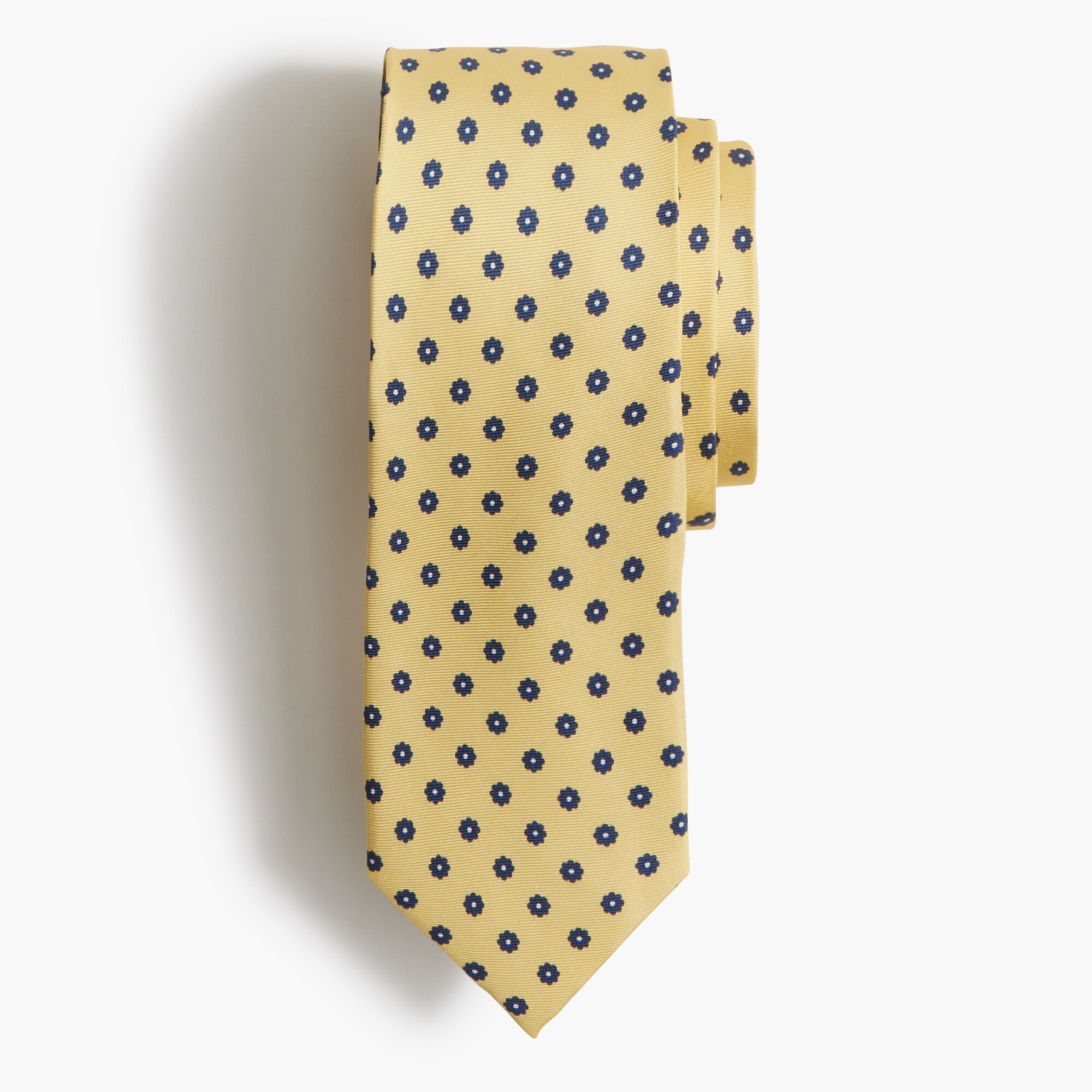 Floral foulard tie