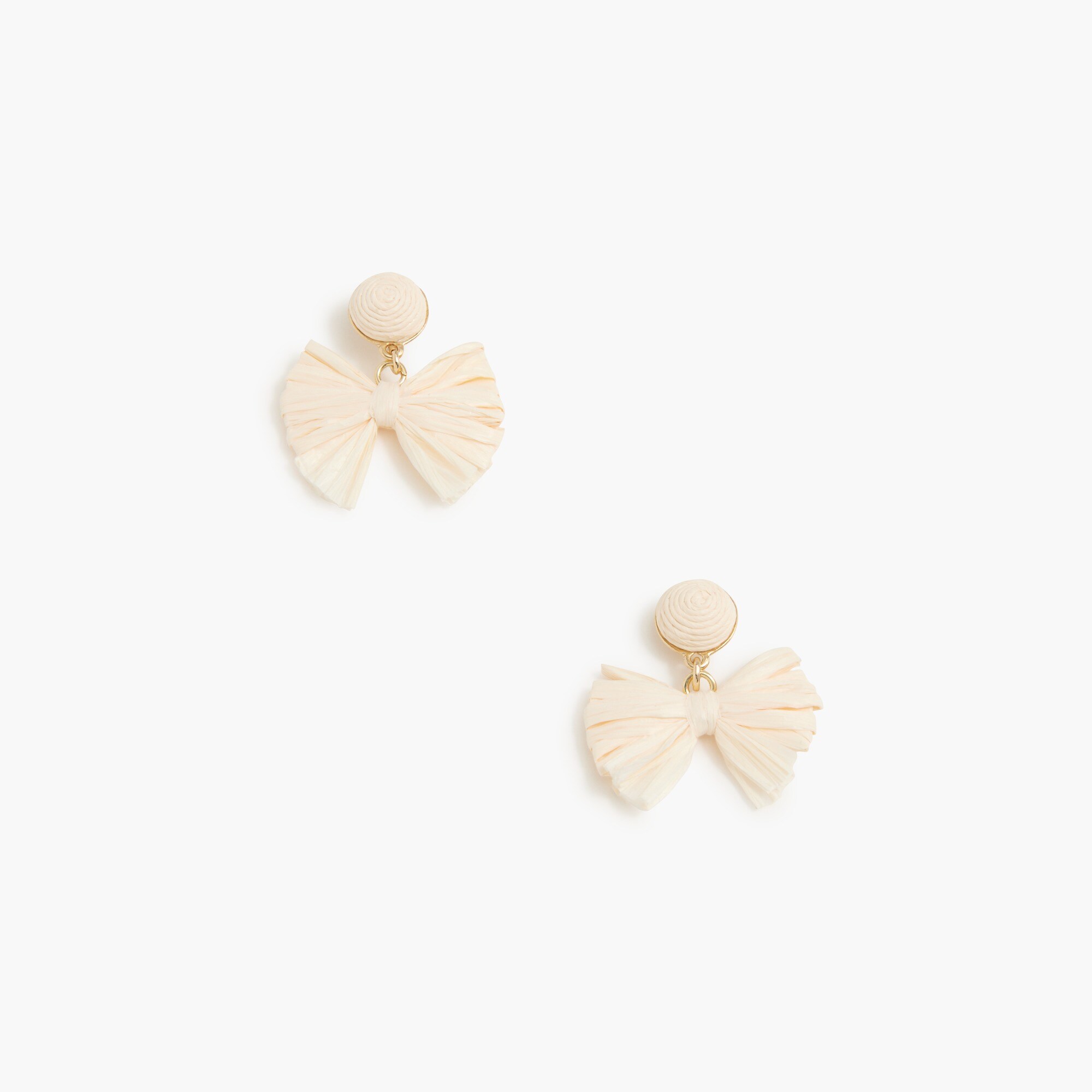 woven bow statement earrings for women