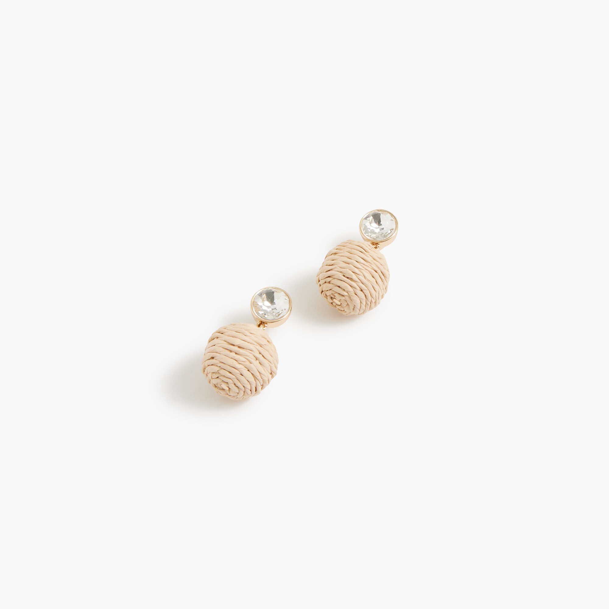 rhinestone woven earrings for women