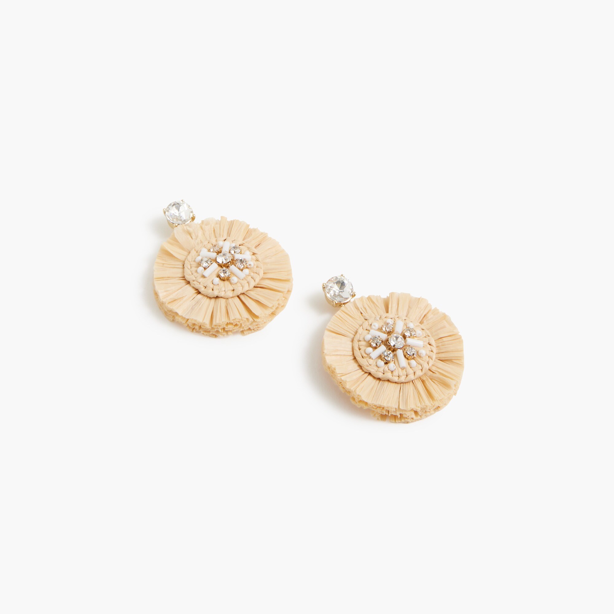 woven circle earrings for women