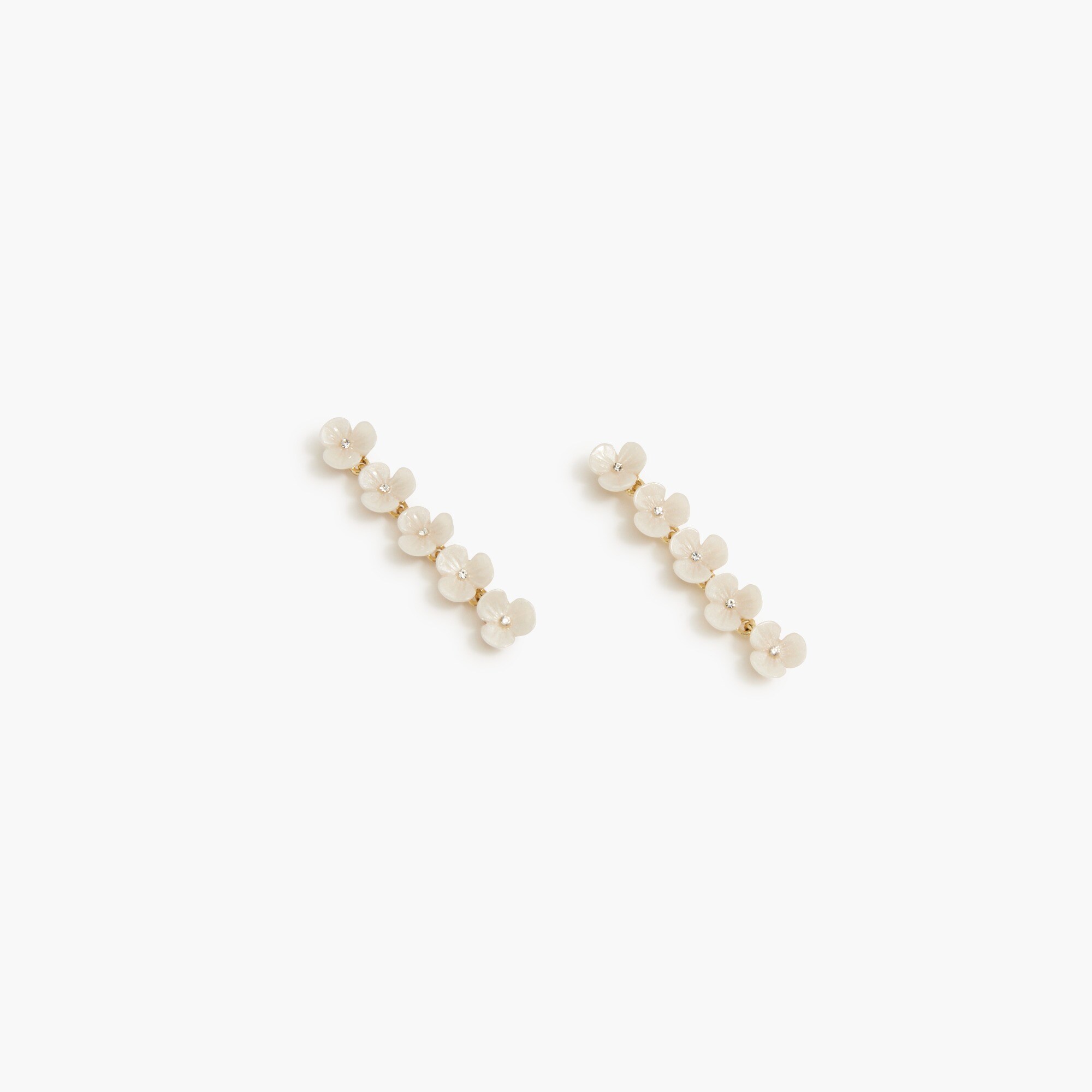 Floral statement earrings