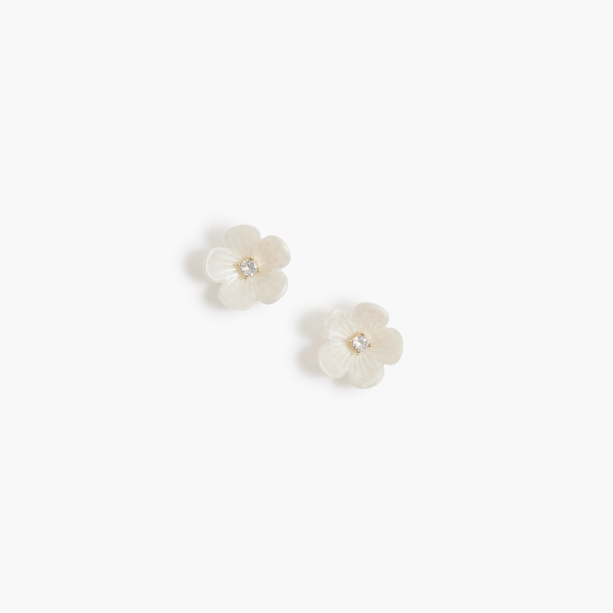 Floral stud earrings