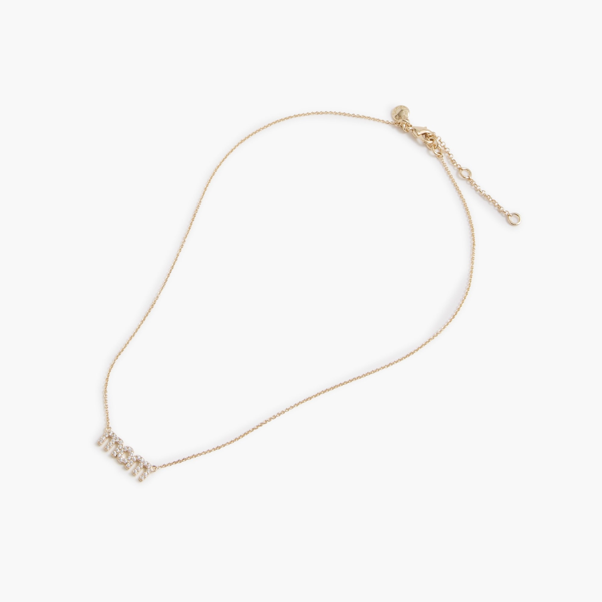Pavé mom necklace