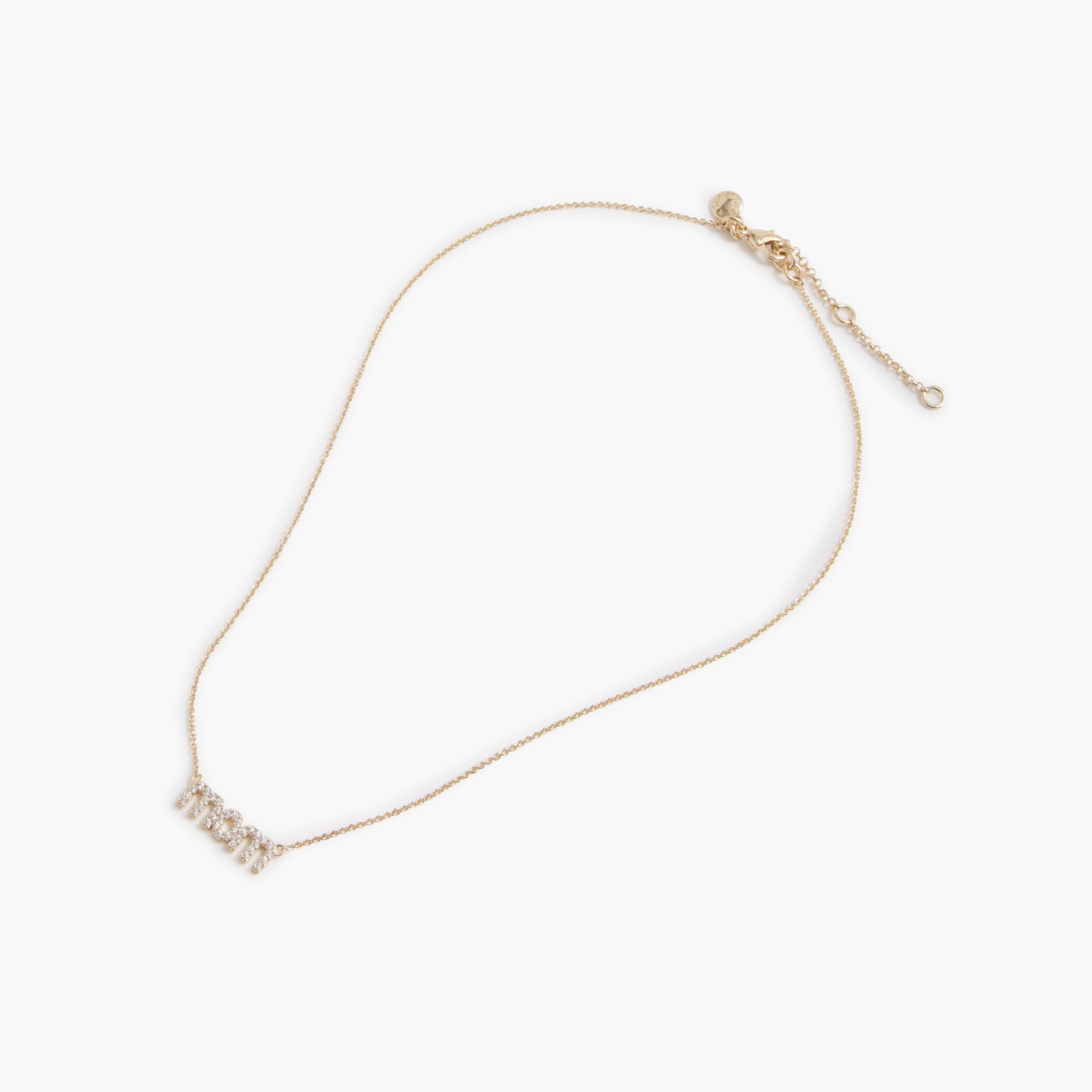 Pavé mom necklace