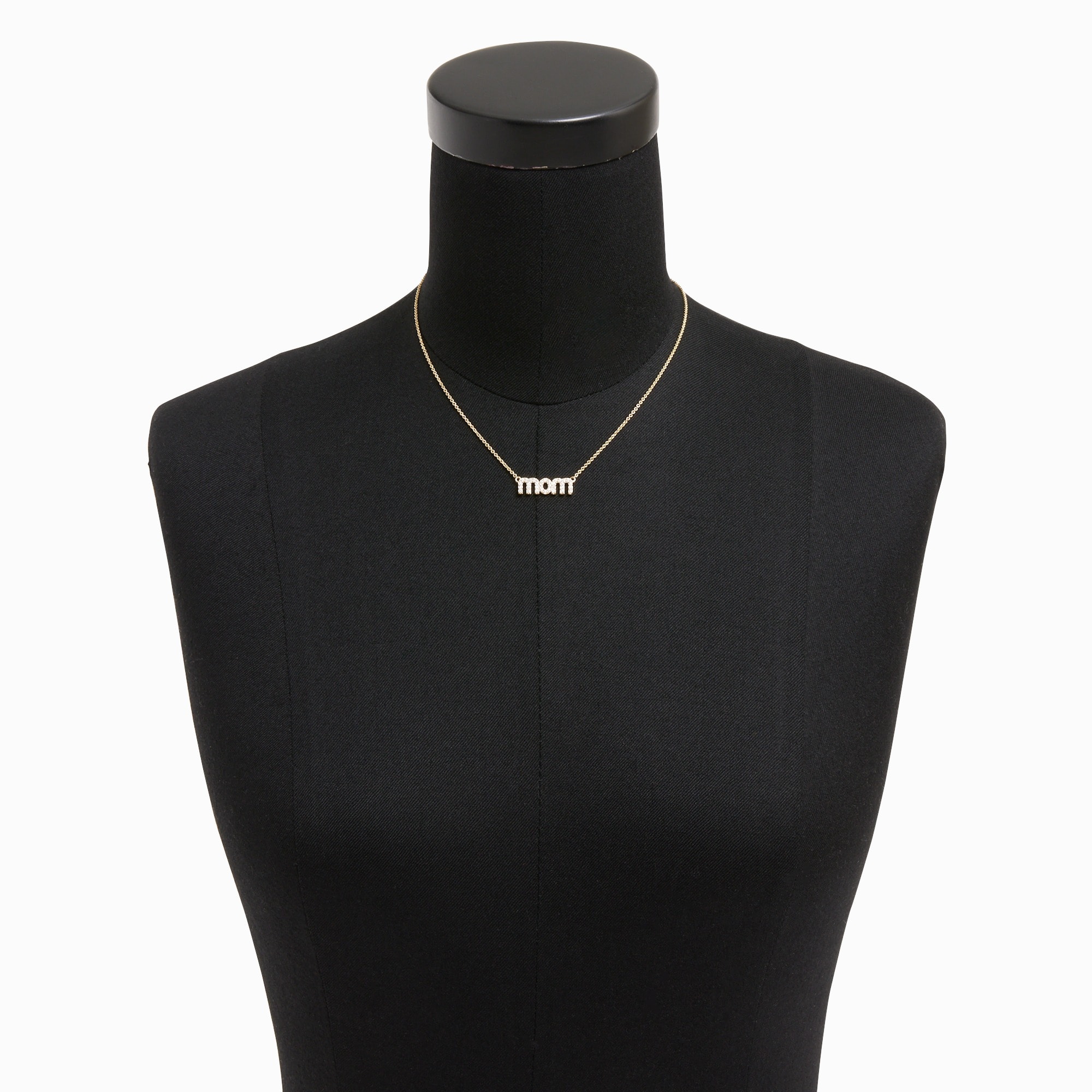 Pavé mom necklace