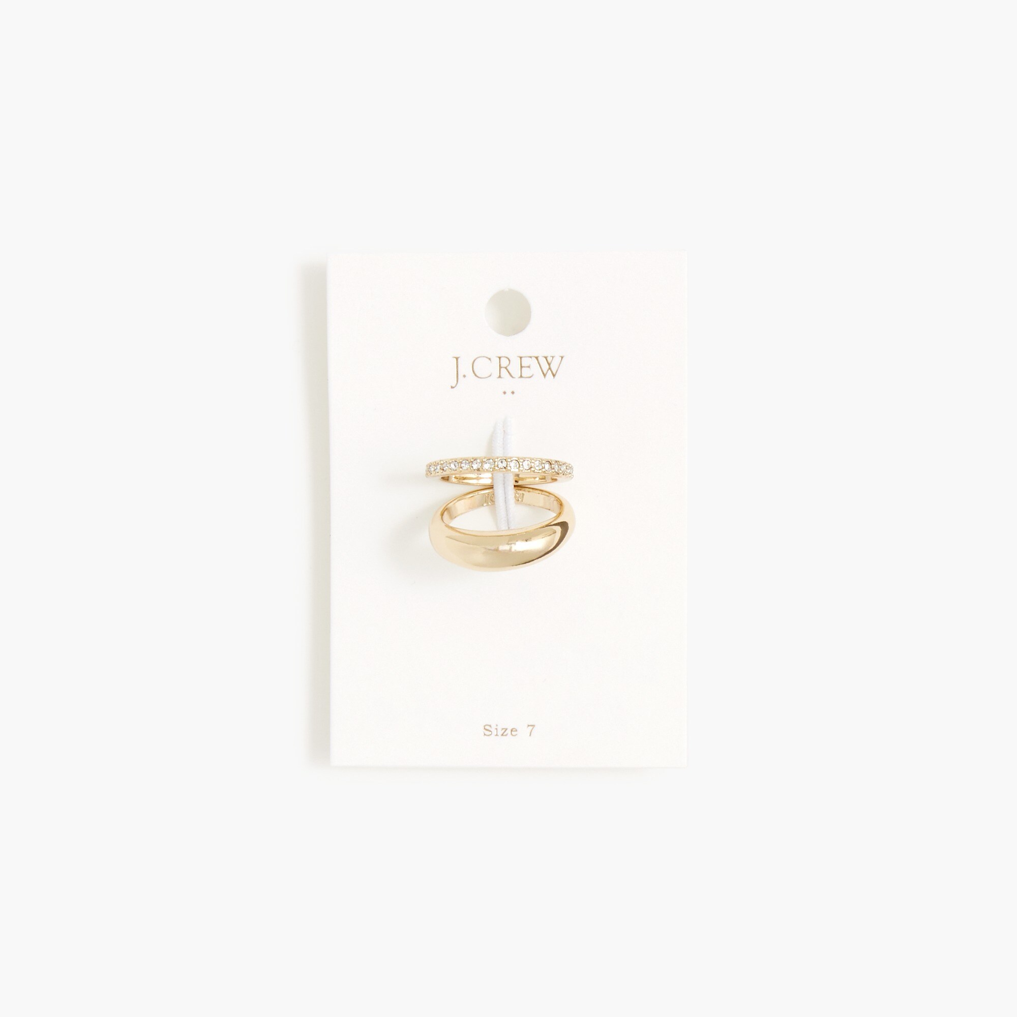 Pavé rings set-of-two