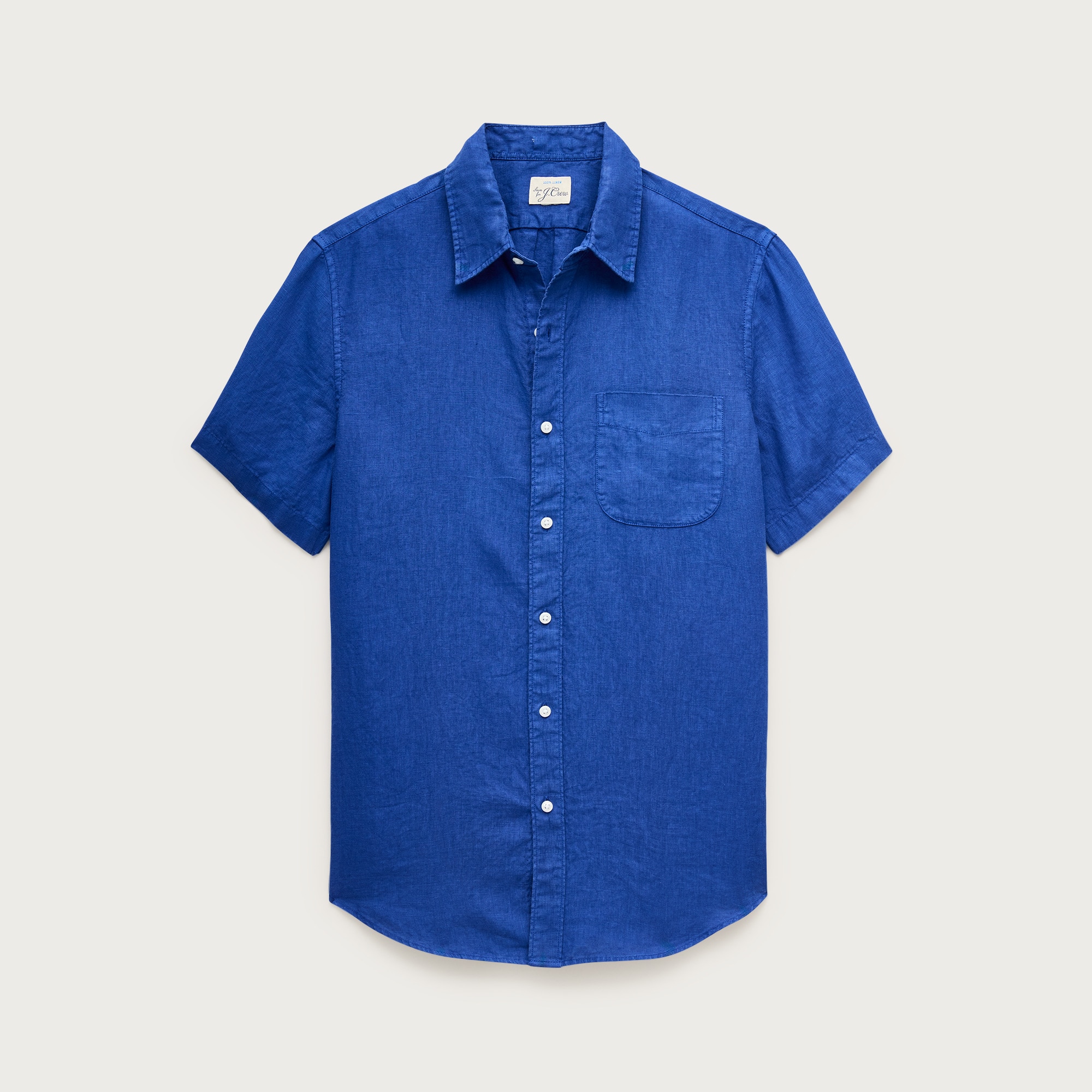 ☆ J-LINEN シャツ Short-sleeve Washed Linen Shirt For Men | J.Crew