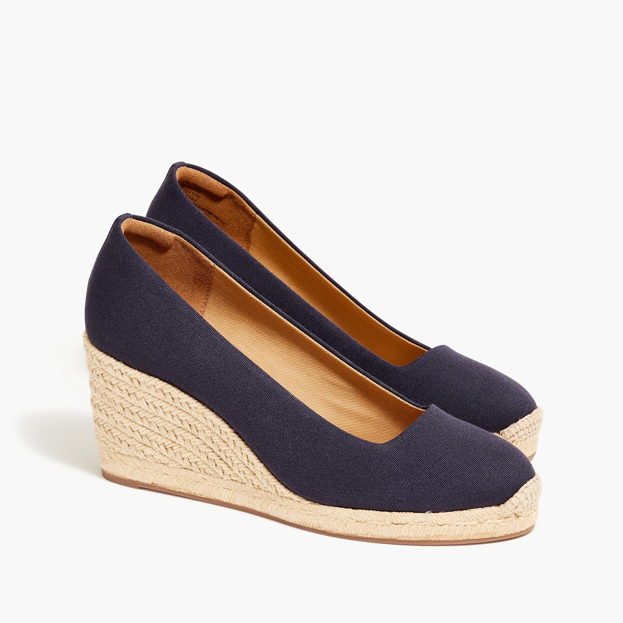 Canvas espadrille wedges